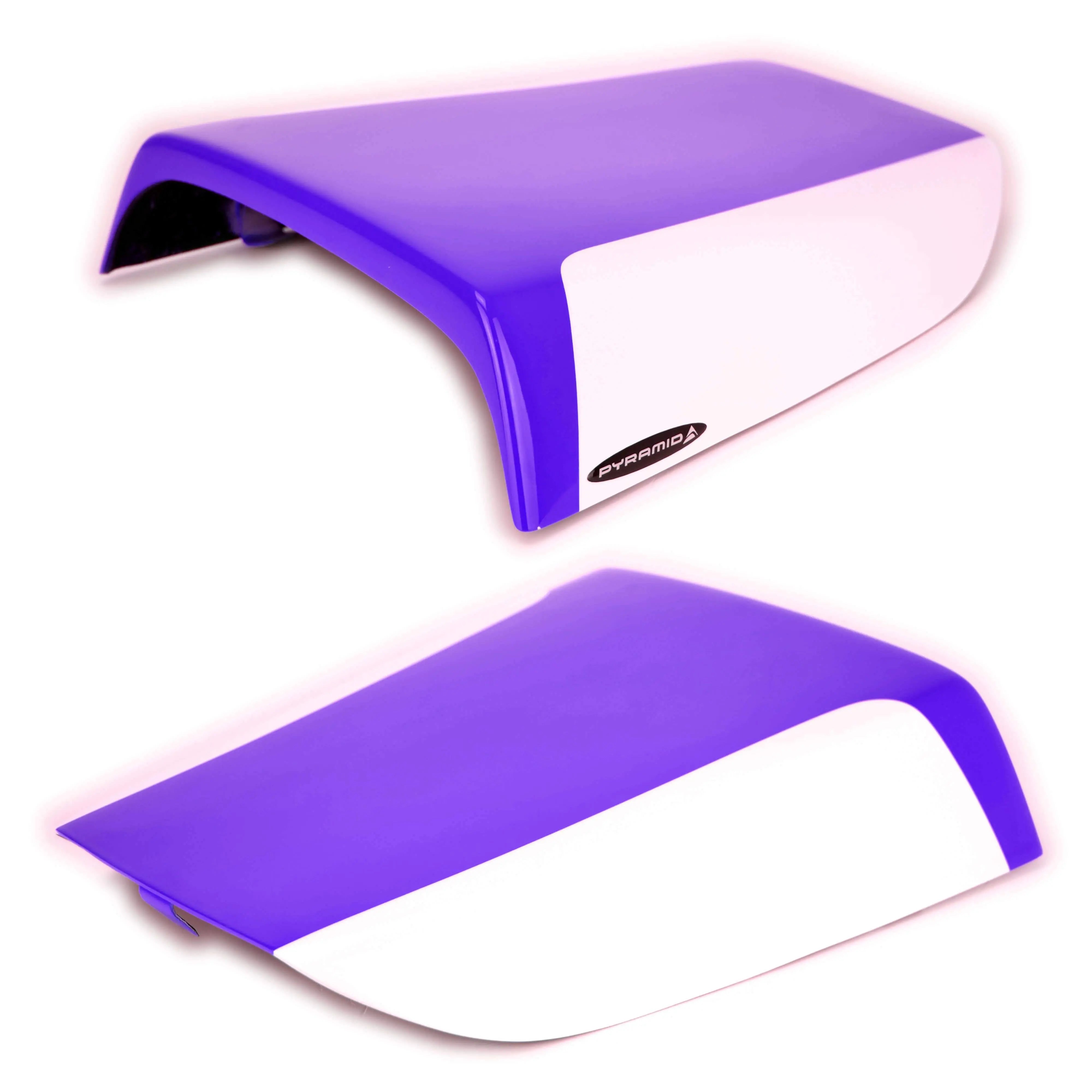 Pyramid Seat Cowl | Gloss Purple/Metallic White | Kawasaki ZX7-R 1996>2003 - Shop name