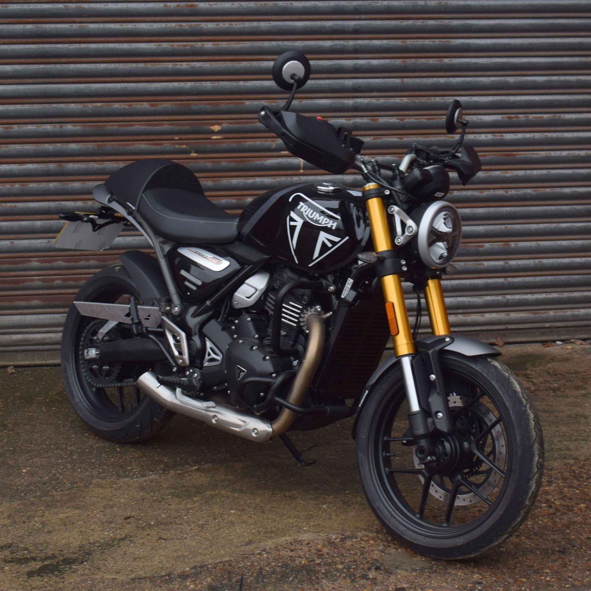 Pyramid Seat Cowl | Matte Black | Triumph Speed 400 2024>Current - Pyramid Motorcycle Accessories