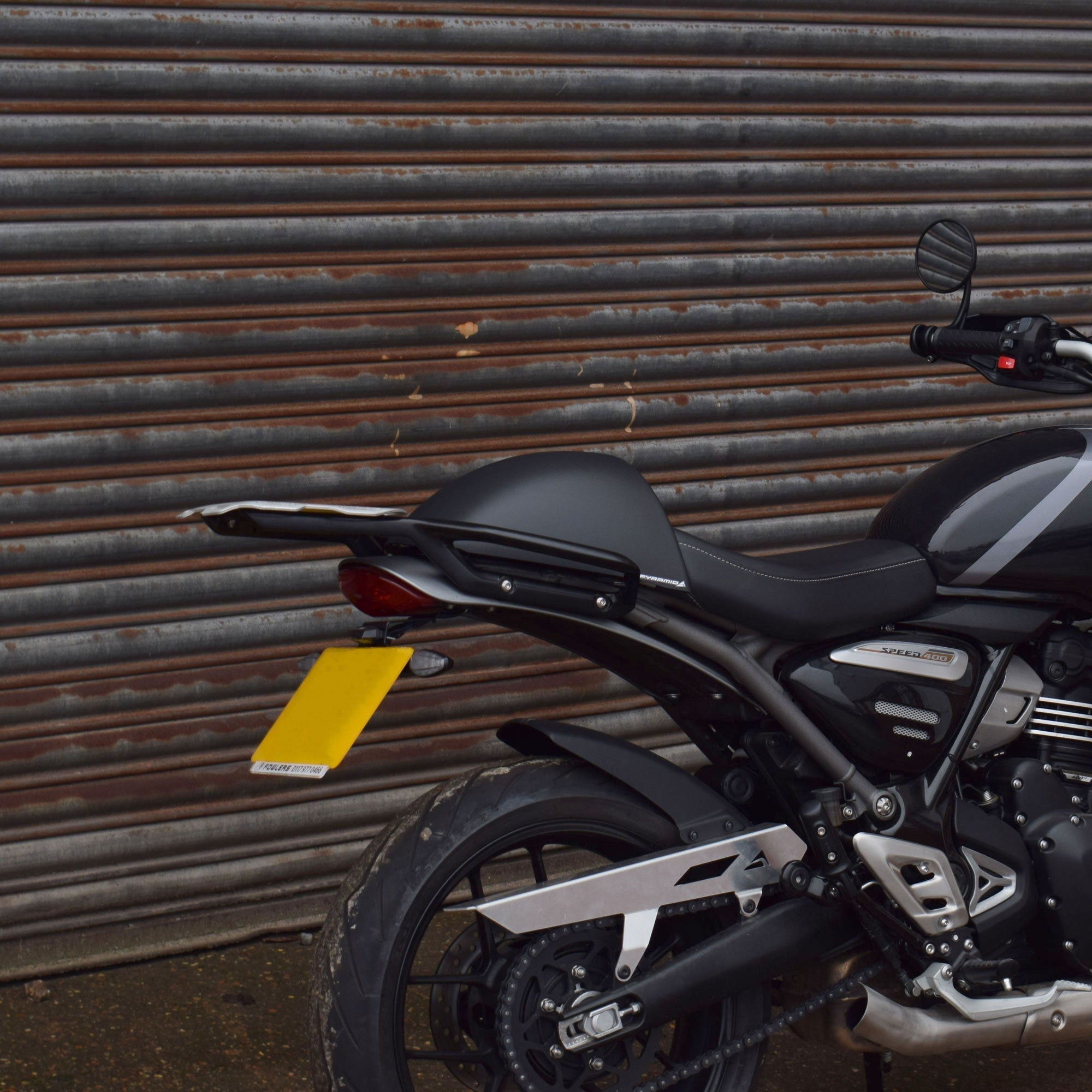 Pyramid Seat Cowl | Matte Black | Triumph Speed 400 2024>Current - Pyramid Motorcycle Accessories