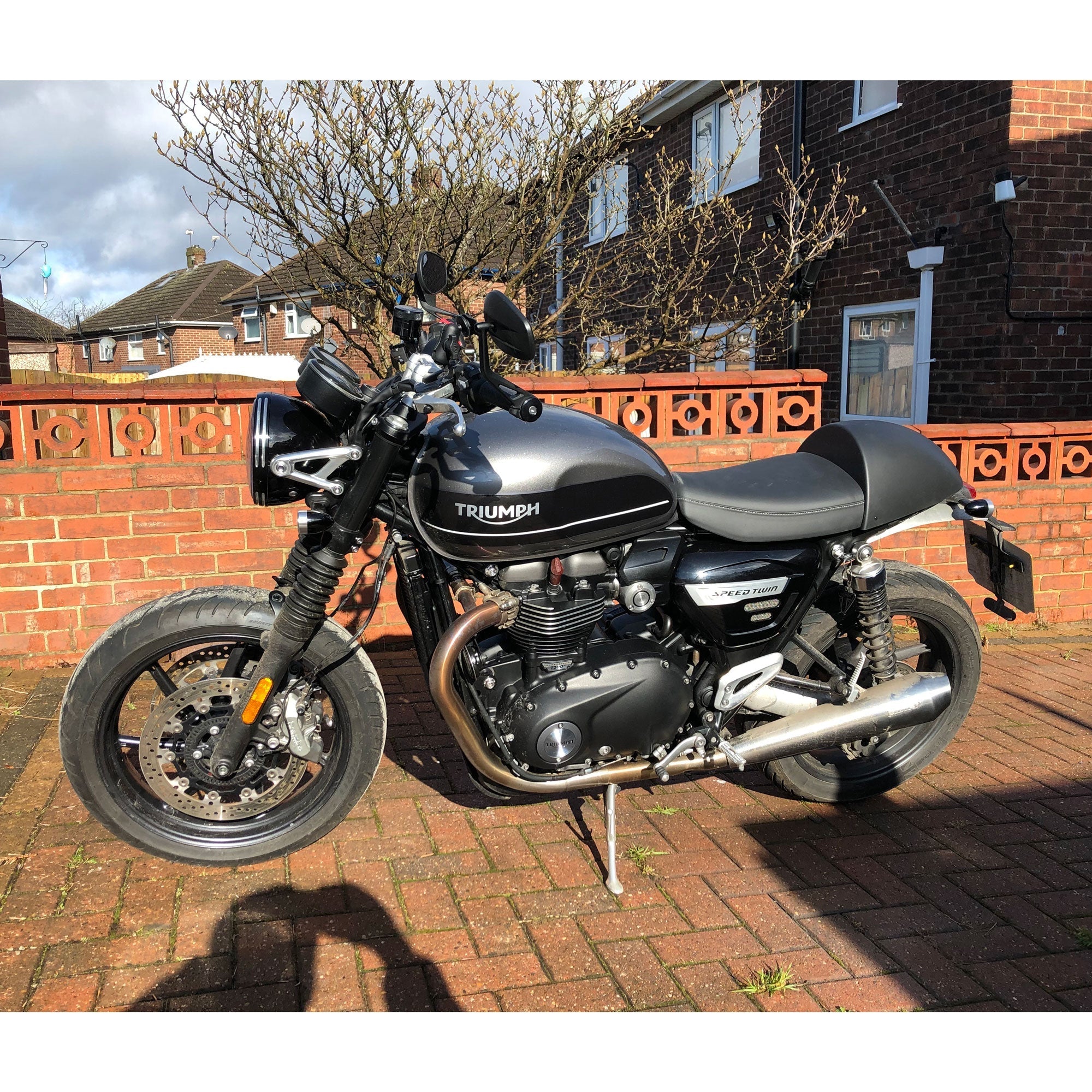Pyramid Seat Cowl | Matte Black | Triumph Speed Twin 1200 2019>2024 - Shop name