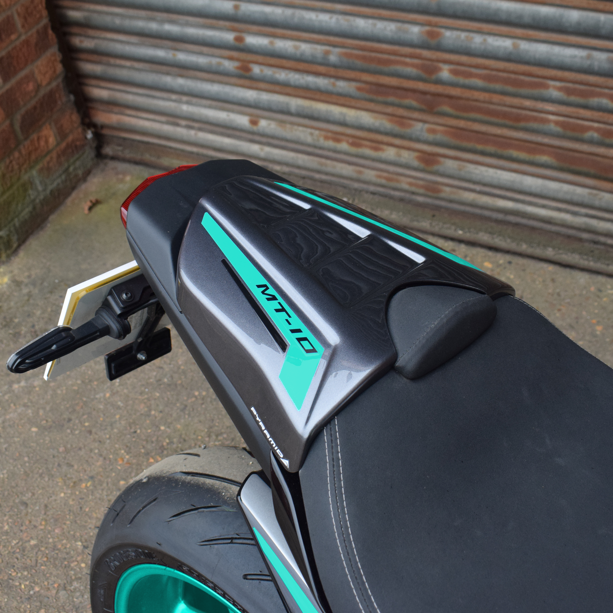 Pyramid Seat Cowl | Midnight Cyan | Yamaha MT-10 2024>Current - Shop name