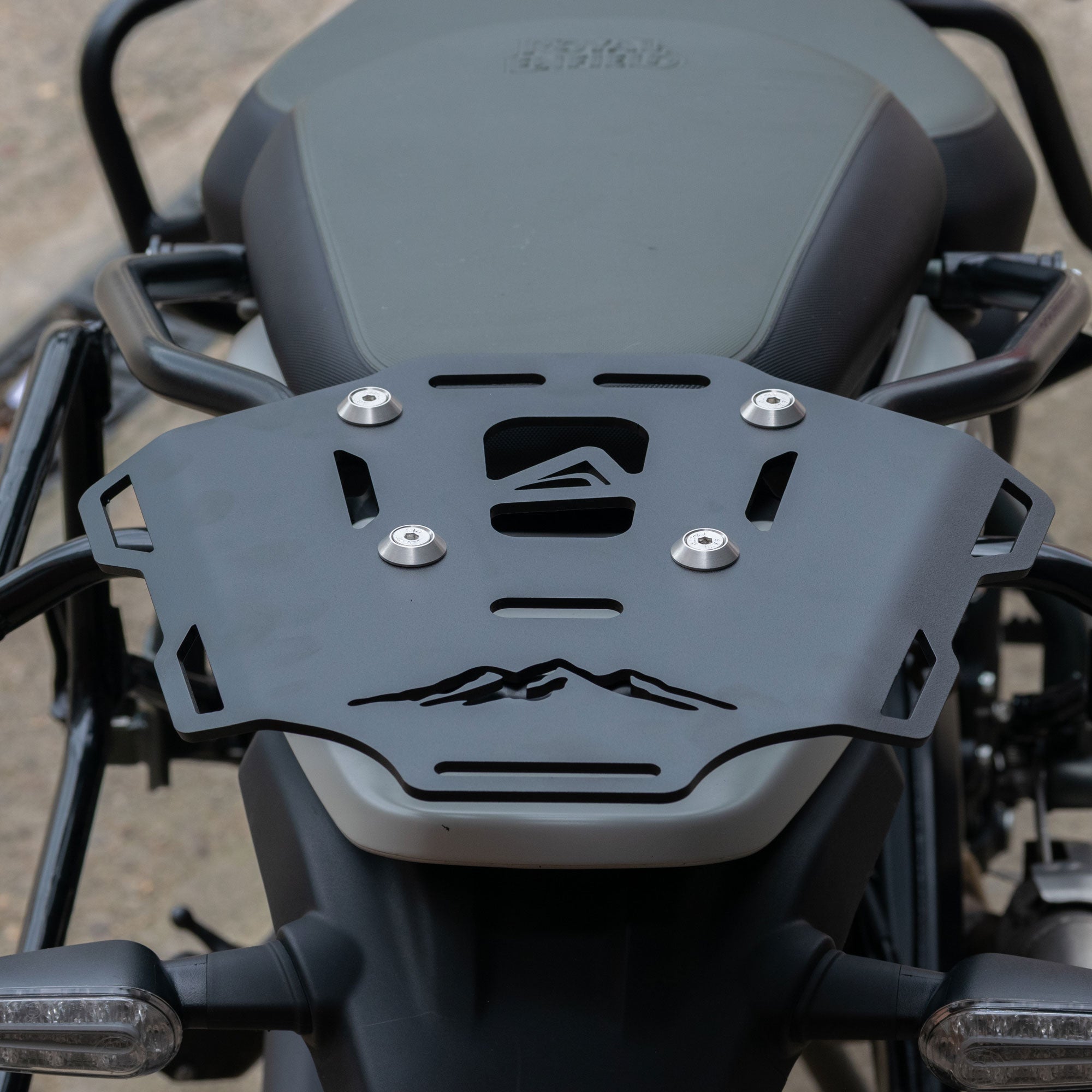 Pyramid Pillion Seat Rack | Matte Black | Royal Enfield Himayalan 450 2023>Current (Copy) - Pyramid Motorcycle Accessories