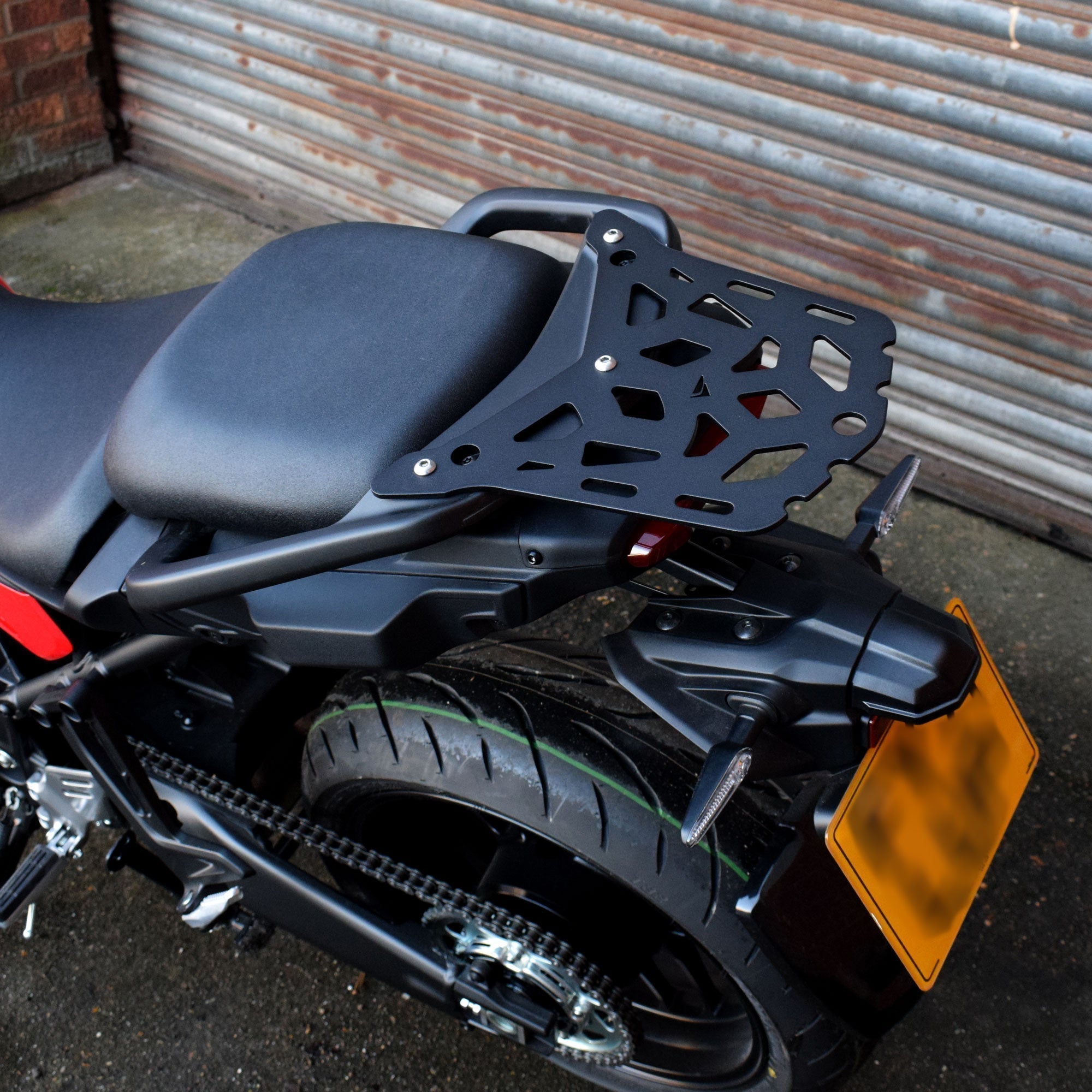 Pyramid Seat Rack | Matte Black | Yamaha Tracer 9 2021>2024 - Pyramid Motorcycle Accessories