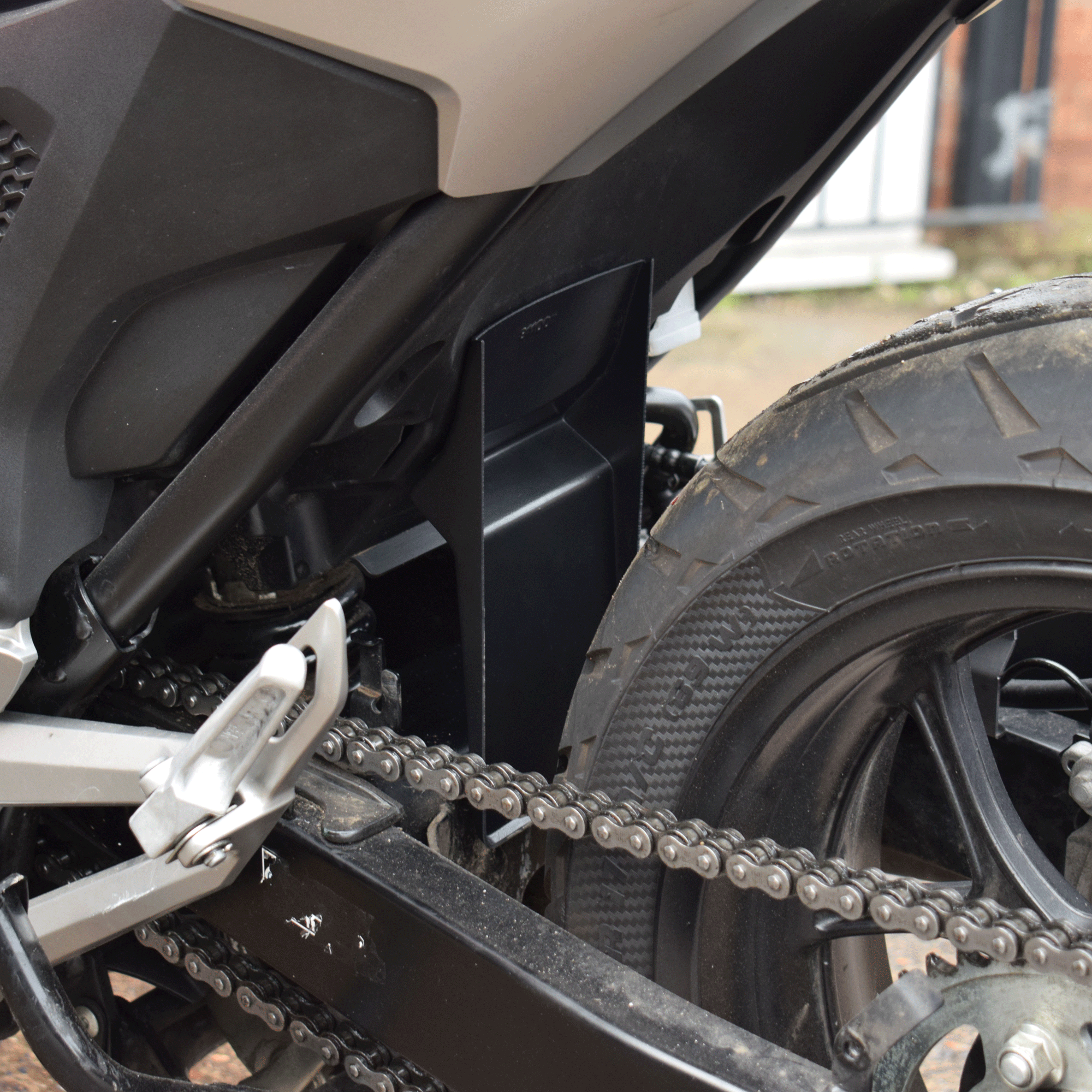 Pyramid Shock Shield | Black | Honda NC750 X 2021>Current - Shop name