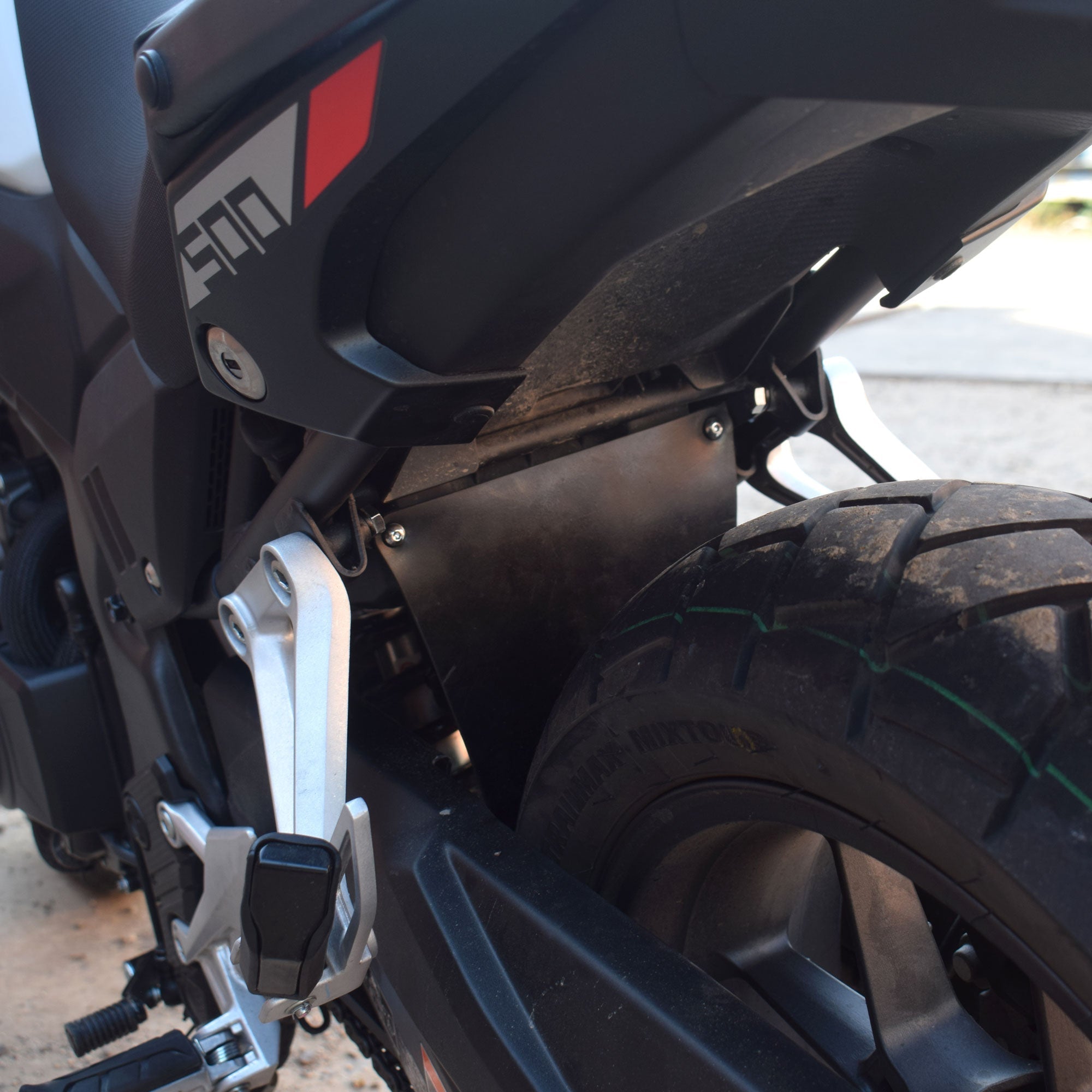 Pyramid Shock Shield | Black | Honda NX 500 2024>Current - Shop name