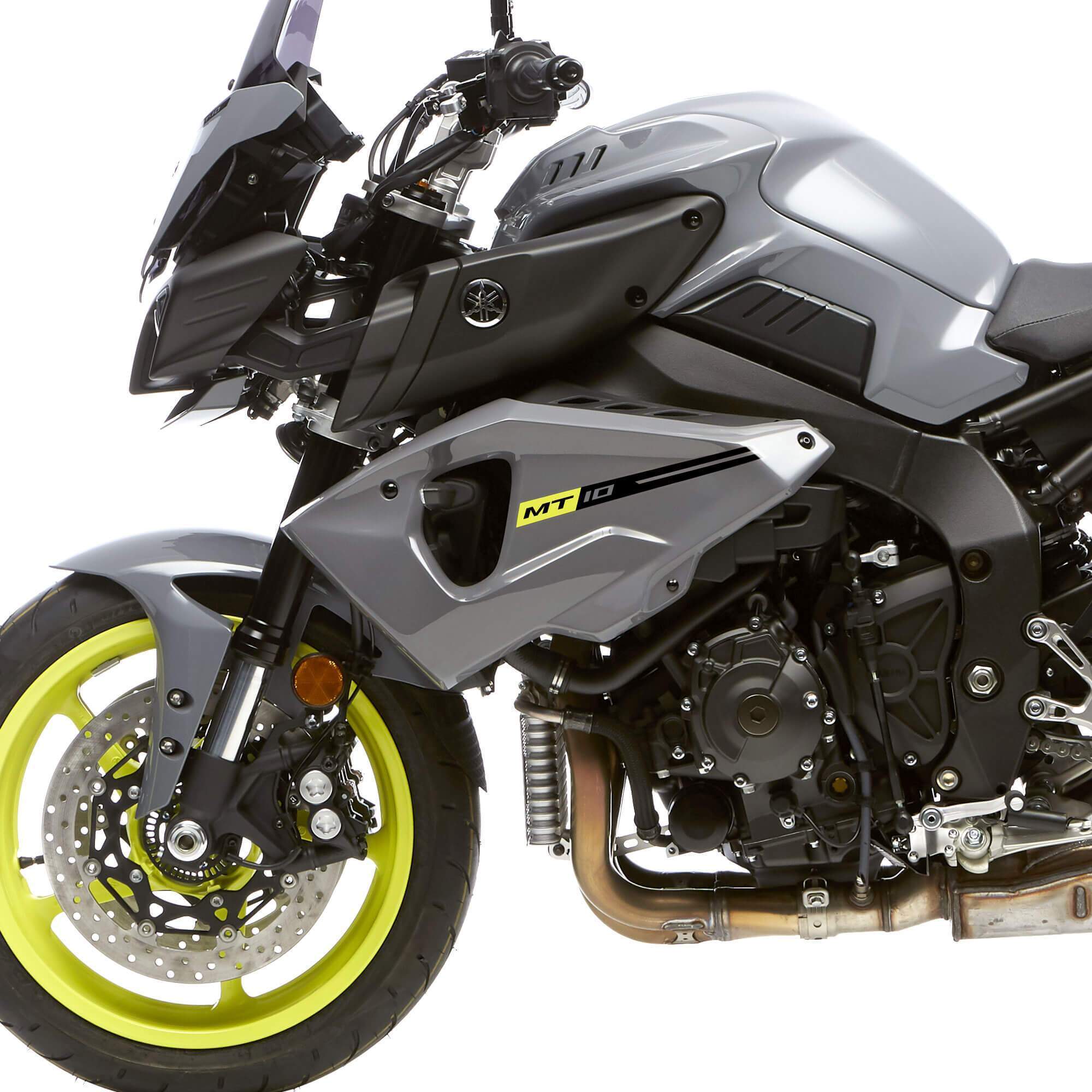 Pyramid Sport Fairing Panels | Gloss Grey (Nimbus Grey) | Yamaha MT-10 2016>2021 - Shop name