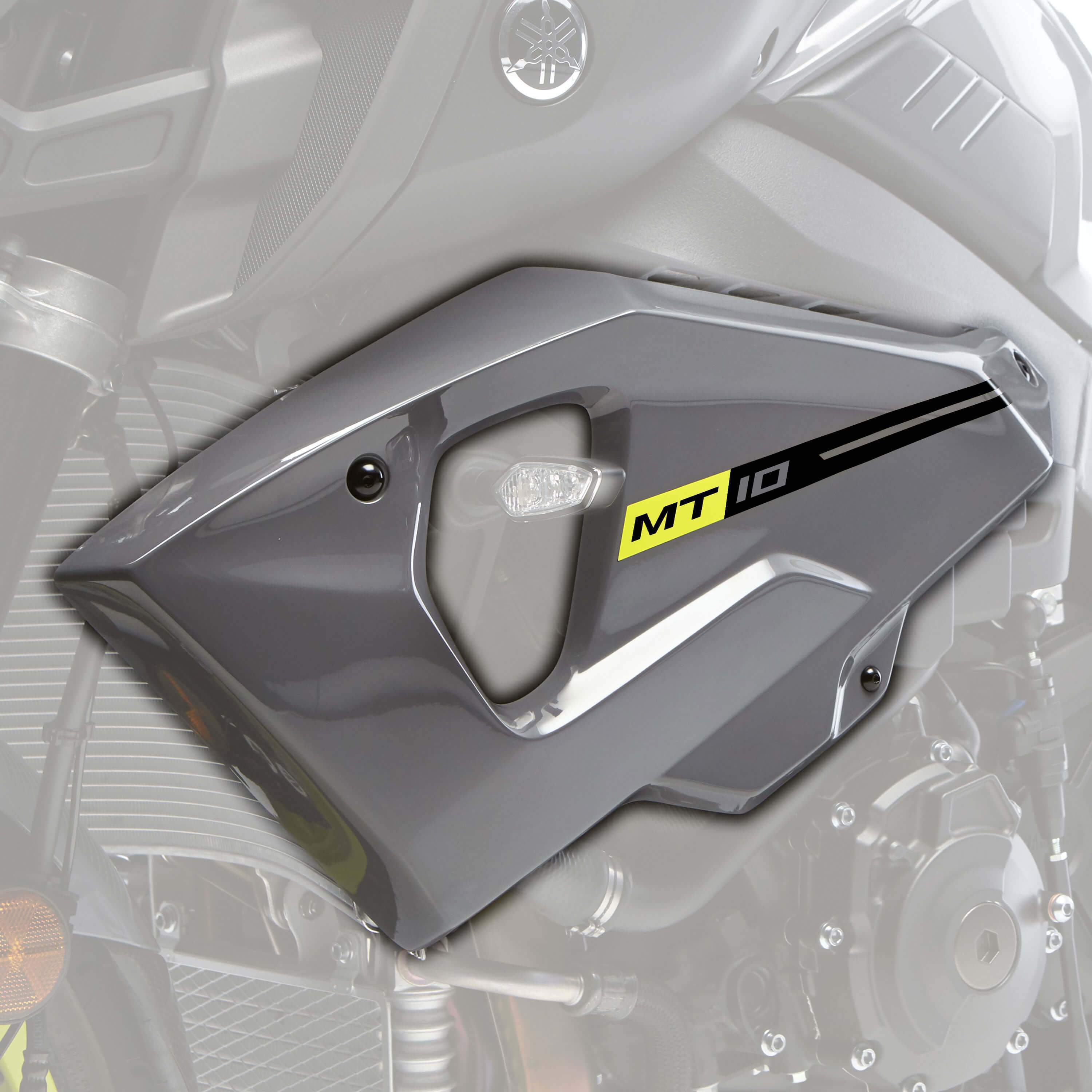 Pyramid Sport Fairing Panels | Gloss Grey (Nimbus Grey) | Yamaha MT-10 SP 2016>2021 - Shop name
