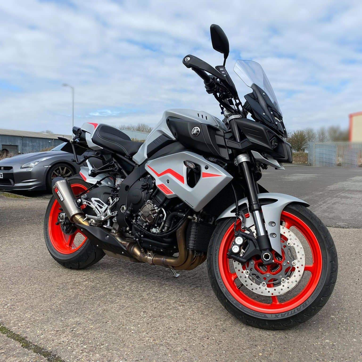 Pyramid Sport Fairing Panels | Matte Metallic Grey (Night Fluo Matte) | Yamaha MT-10 SP 2016>2021 - Shop name