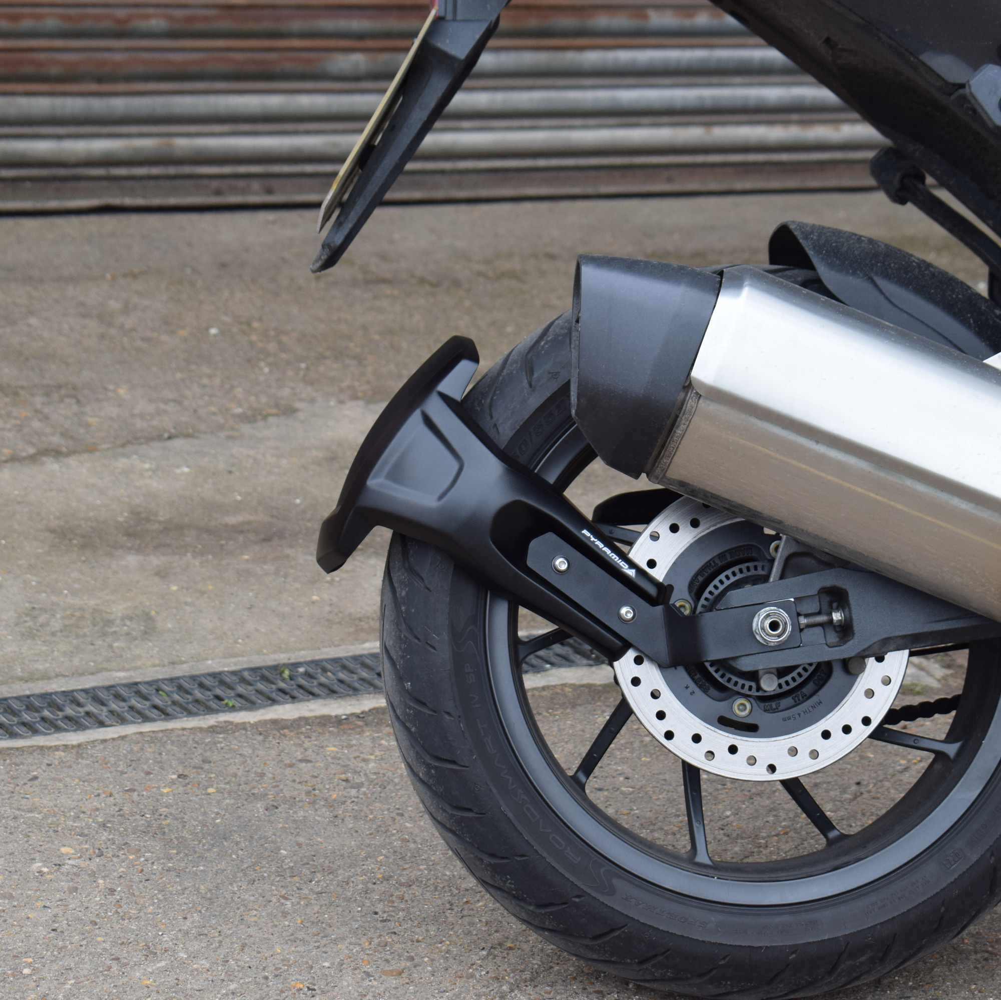 Pyramid Spray Guard | Matte Black | Honda NT1100 2022>Current - Shop name
