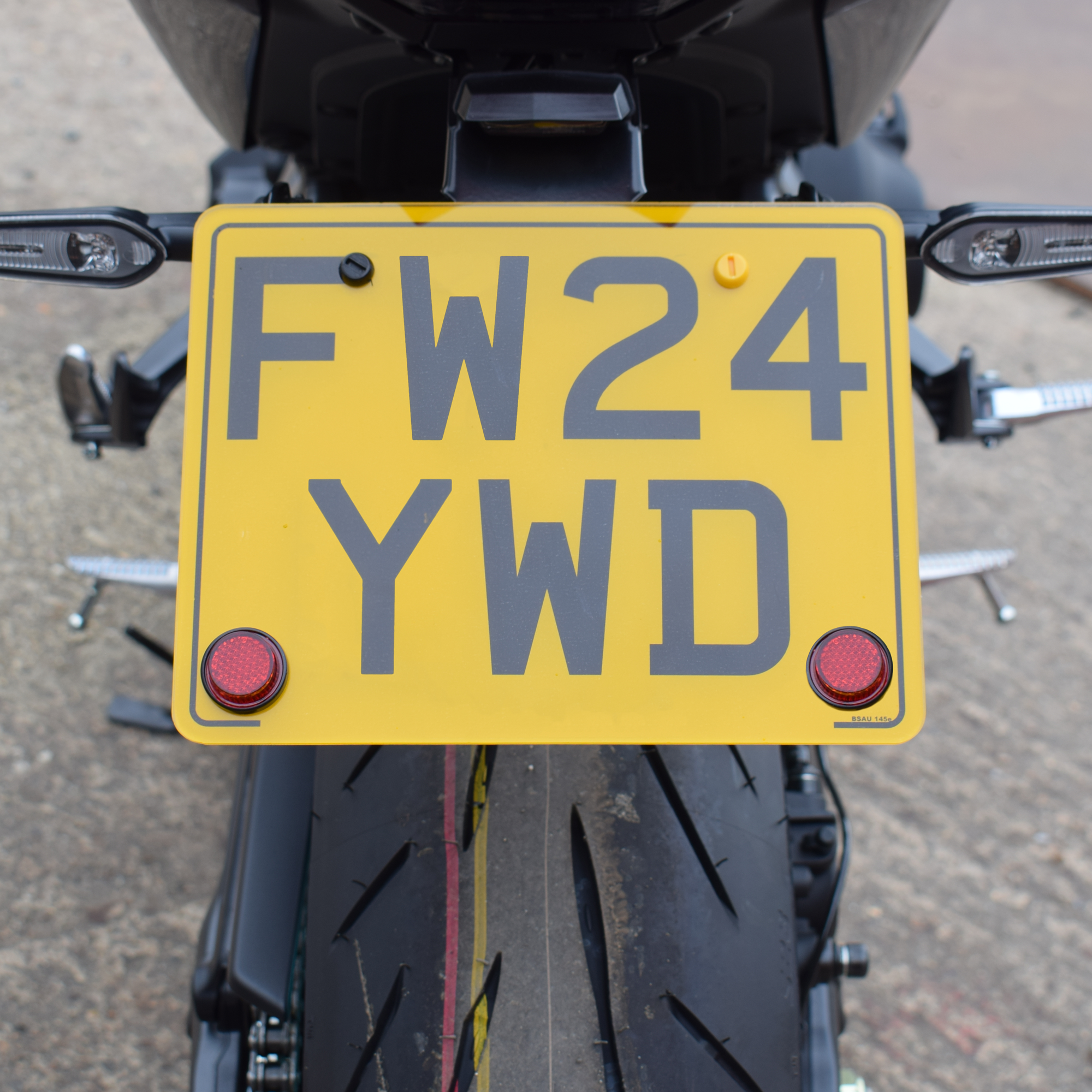 Pyramid Universal Round Number Plate Reflector | Pack Of 2 - Shop name