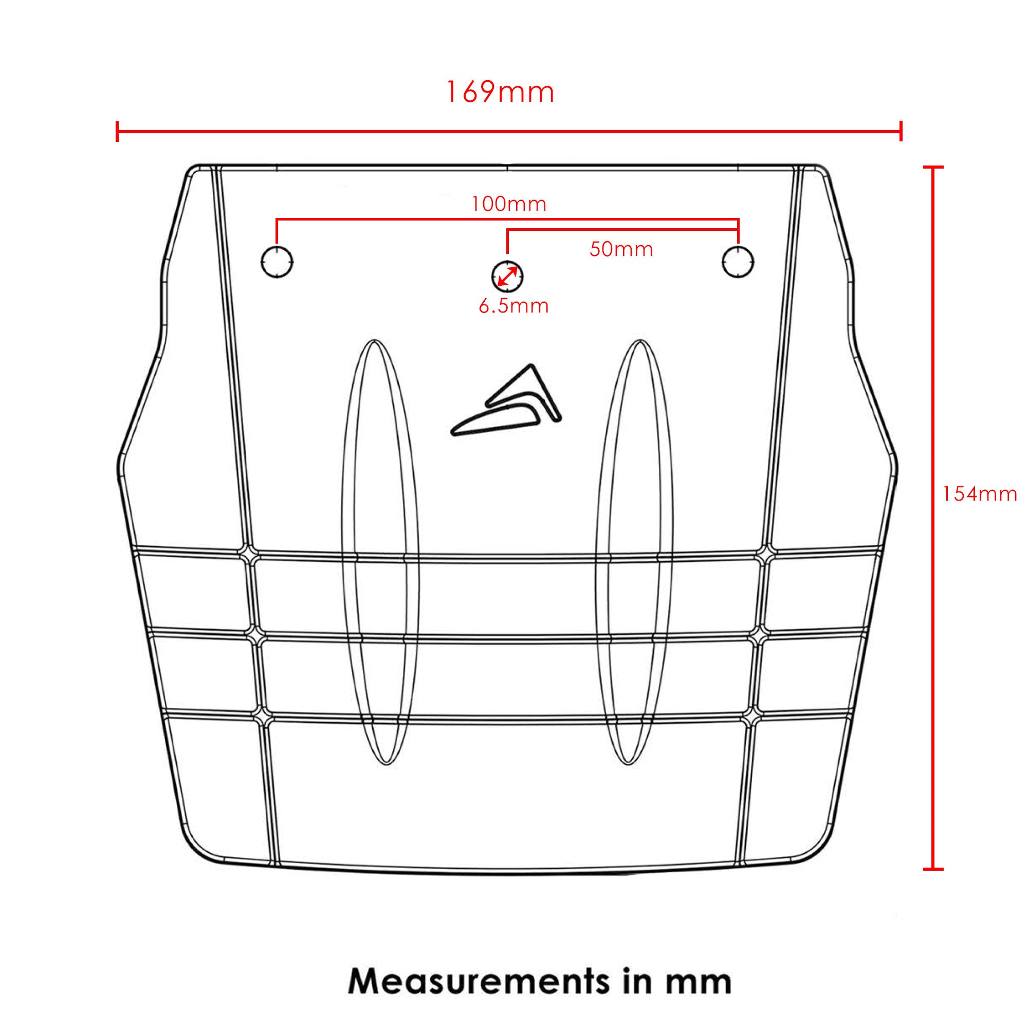 Pyramid Universal Shock Shield Rubber Mudflap - Shop name