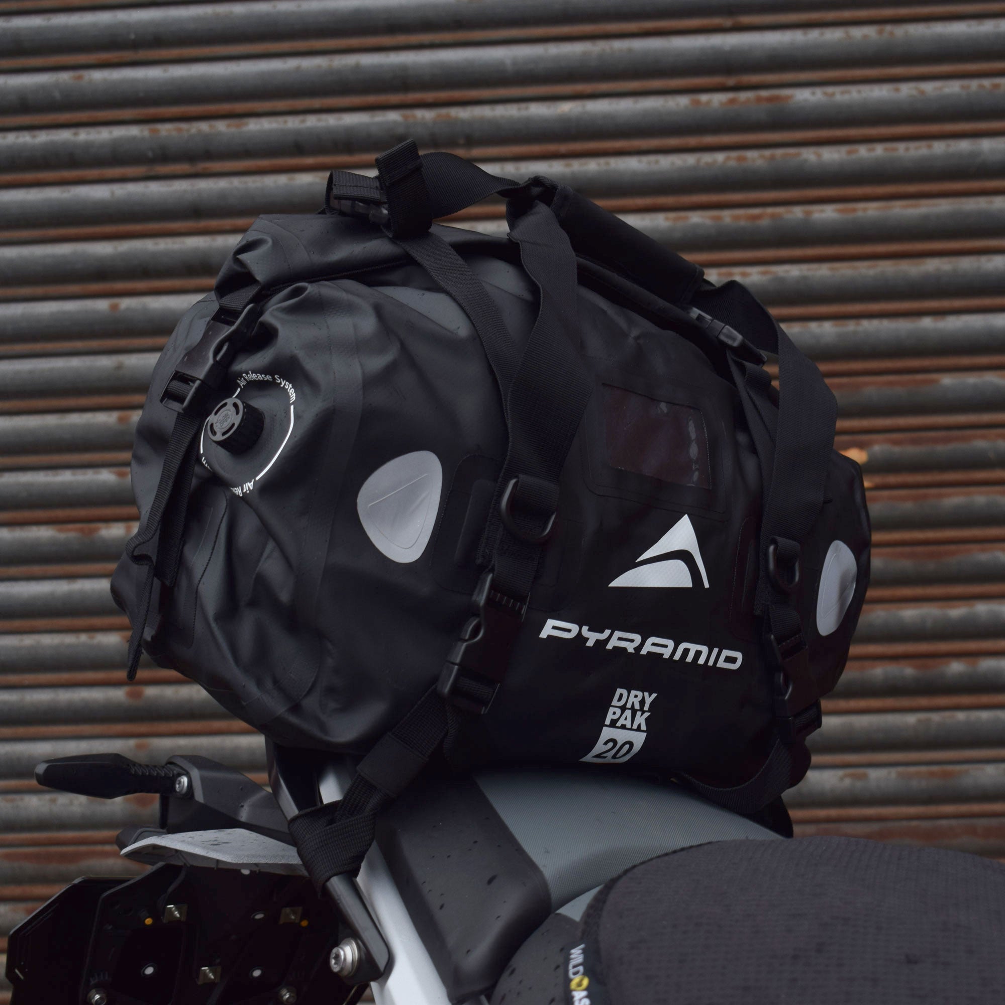 Pyramid Waterproof 20L Motorcycle Duffle Bag | Black -  Shop name