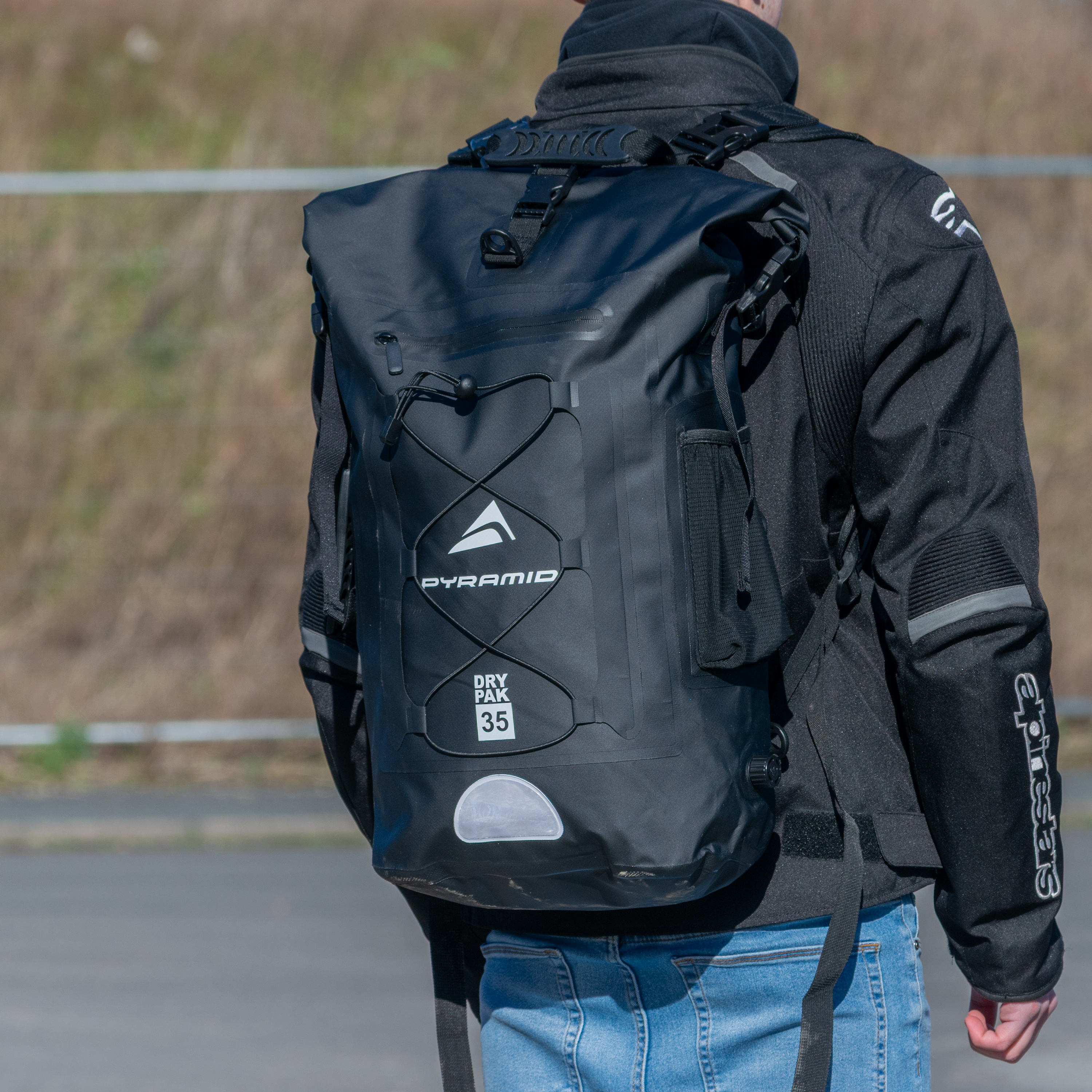 Pyramid Waterproof 35L Motorcycle Backpack | Black -  Shop name