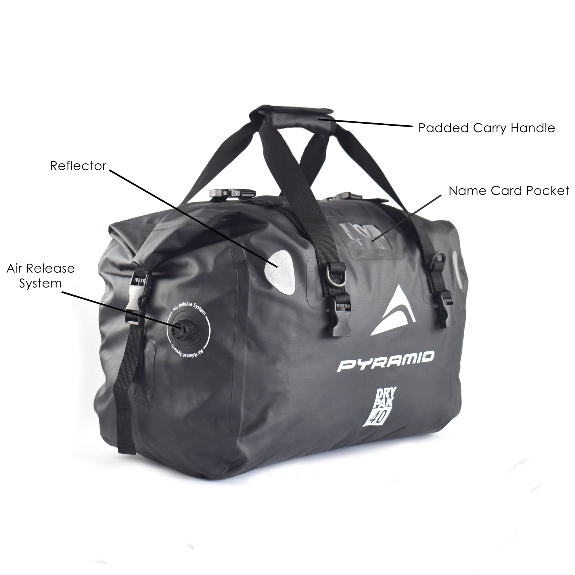 Pyramid Waterproof Motorcycle Duffle Bag Bundle | Grey | 20L + 40L -  Shop name