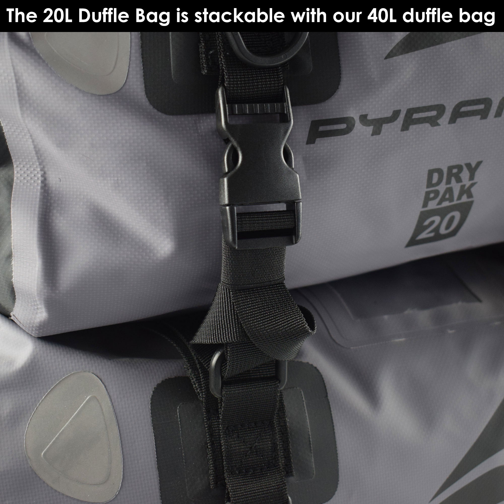 Pyramid Waterproof Motorcycle Duffle Bag Bundle | Black | 20L + 40L -  Shop name