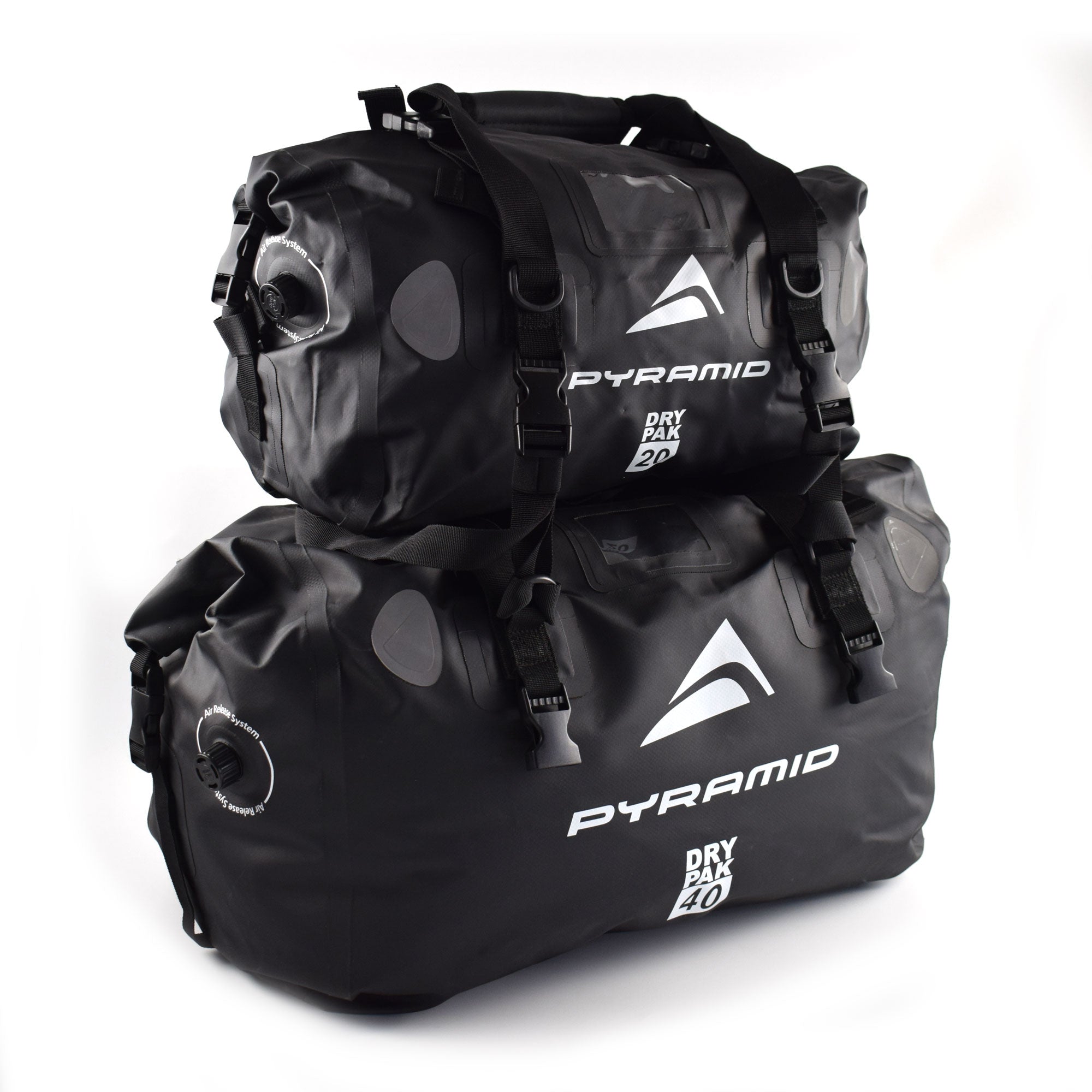 Pyramid Waterproof Motorcycle Duffle Bag Bundle | Black | 20L + 40L -  Shop name