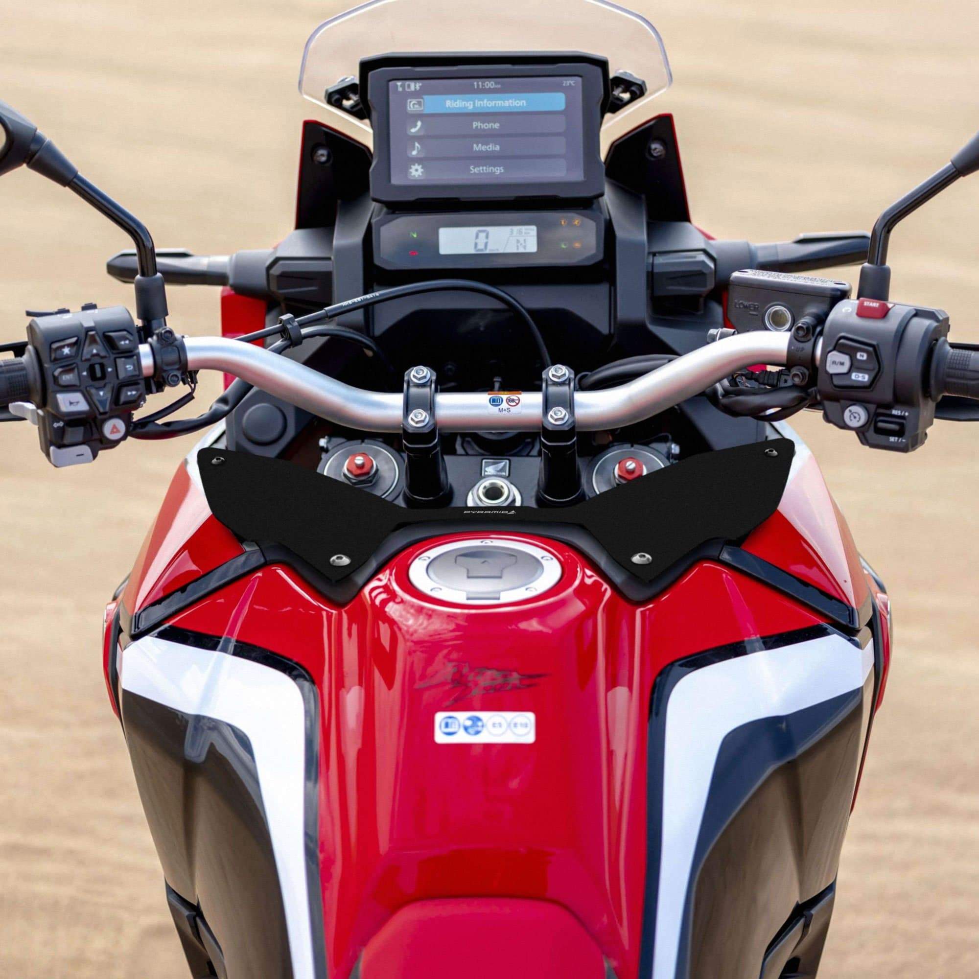 Pyramid Wind Deflector | Matte Black | Honda CRF 1100 L Africa Twin 2020>2023 - Shop name