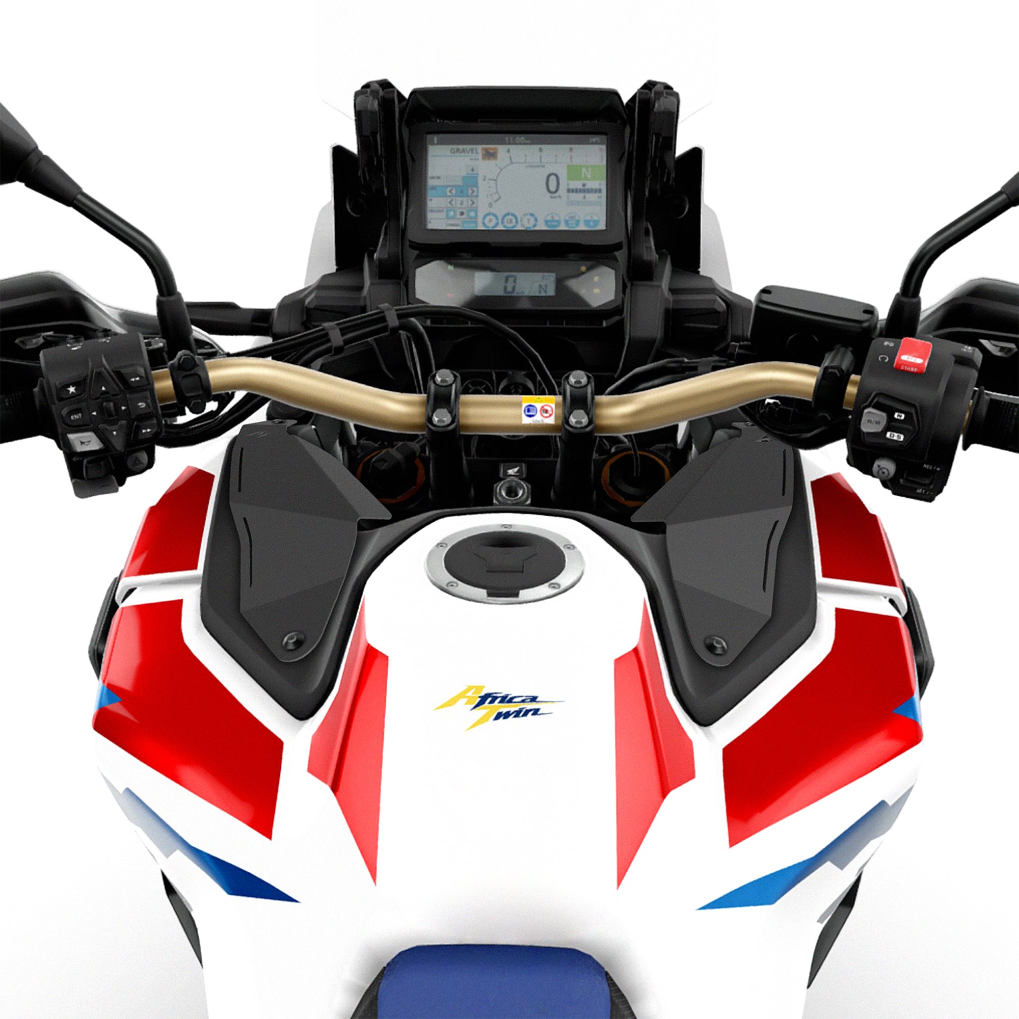 Pyramid Wind Deflector | Matte Black | Honda CRF 1100L Africa Twin Adventure Sports 2020>2025 - Shop name