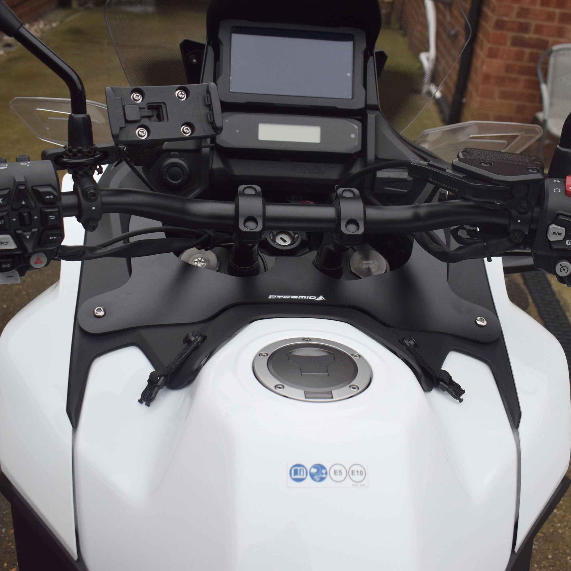 Pyramid Wind Deflector | Matte Black | Triumph Tiger Sport 800 2025>Current - Pyramid Motorcycle Accessories