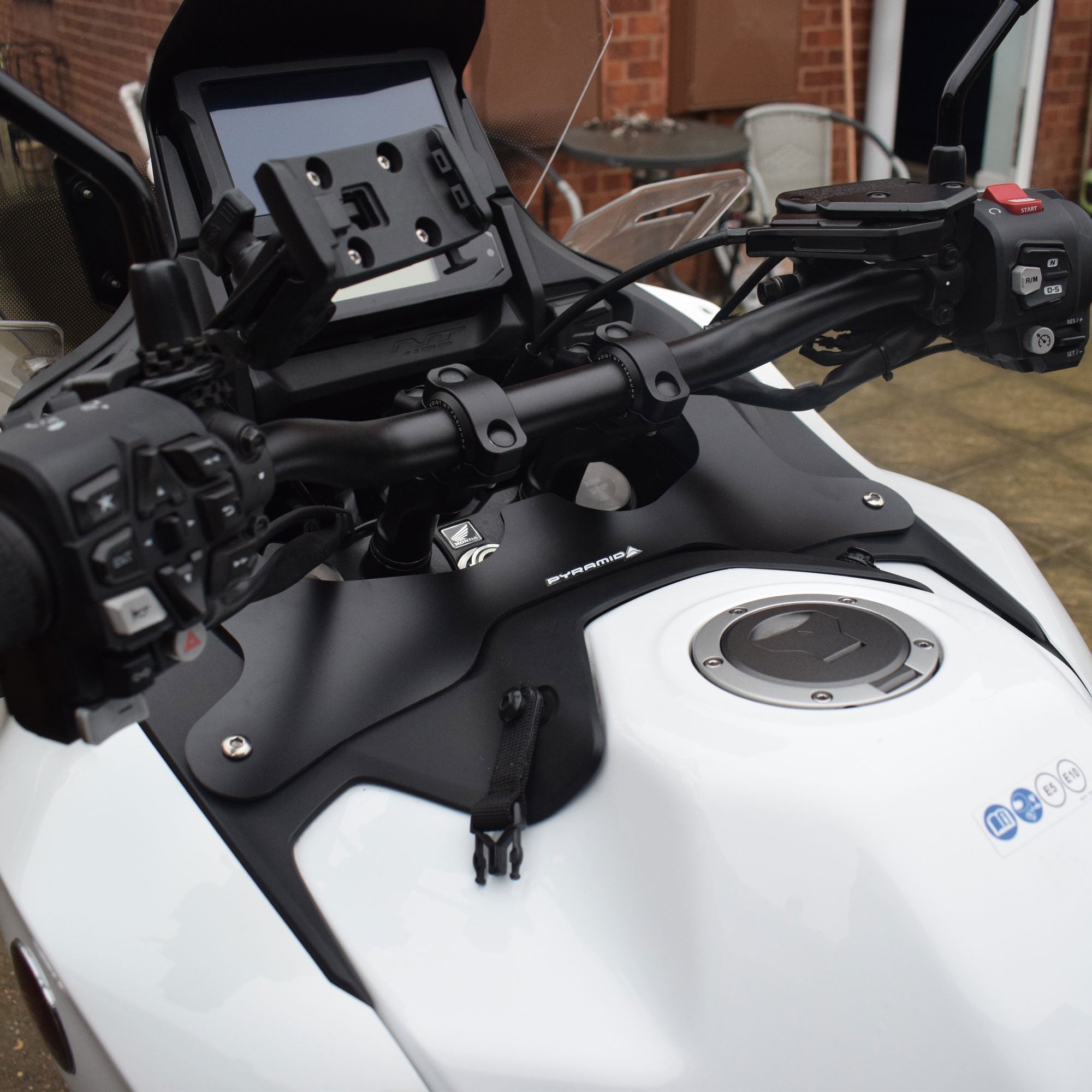 Pyramid Wind Deflector | Matte Black | Triumph Tiger Sport 800 2025>Current - Pyramid Motorcycle Accessories