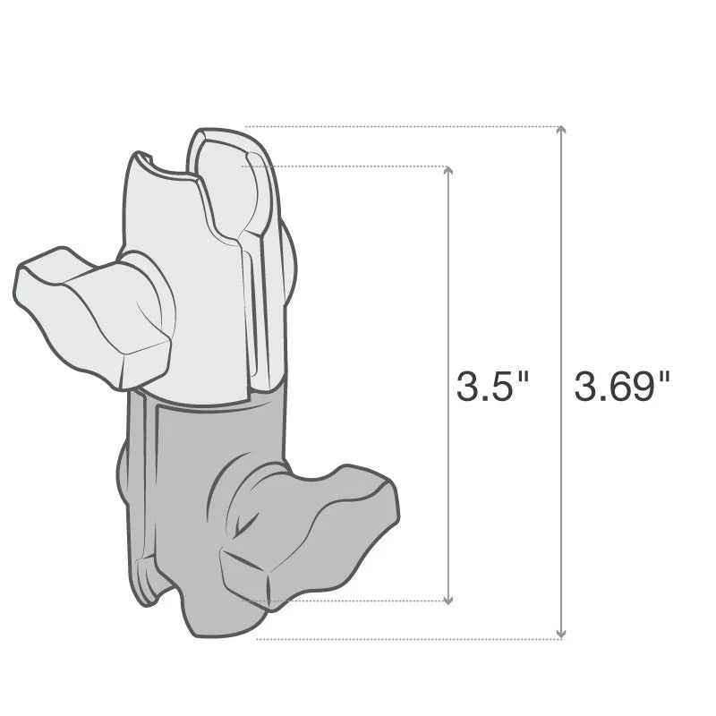 RAM® Composite Double Socket Swivel Arm - Shop name