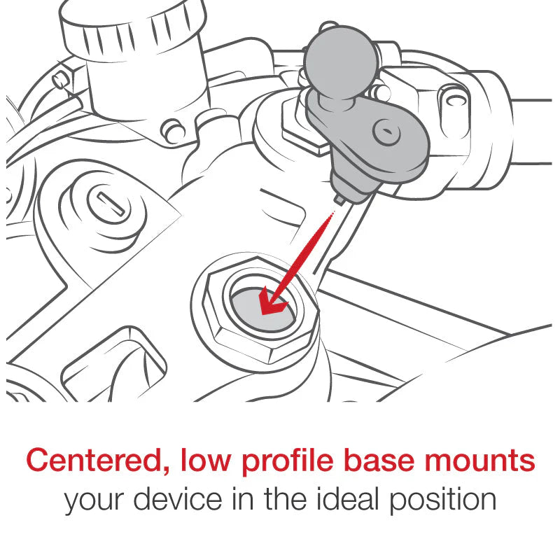 RAM® Motorcycle Fork Stem Ball Base - Shop name