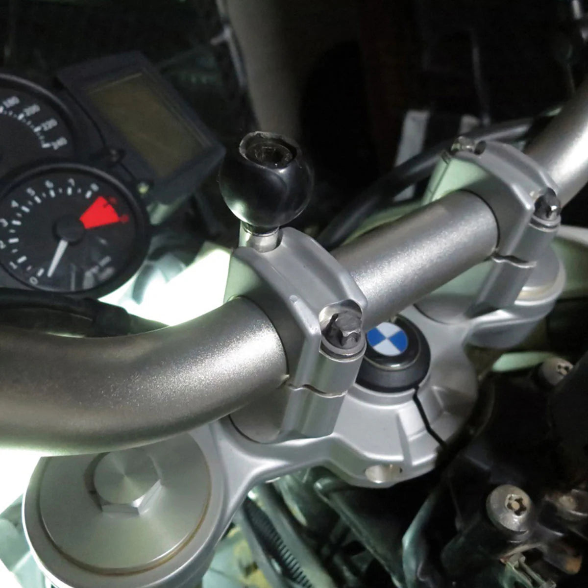 RAM® Motorcycle Handlebar Clamp Base with M8 Bolts - Shop name