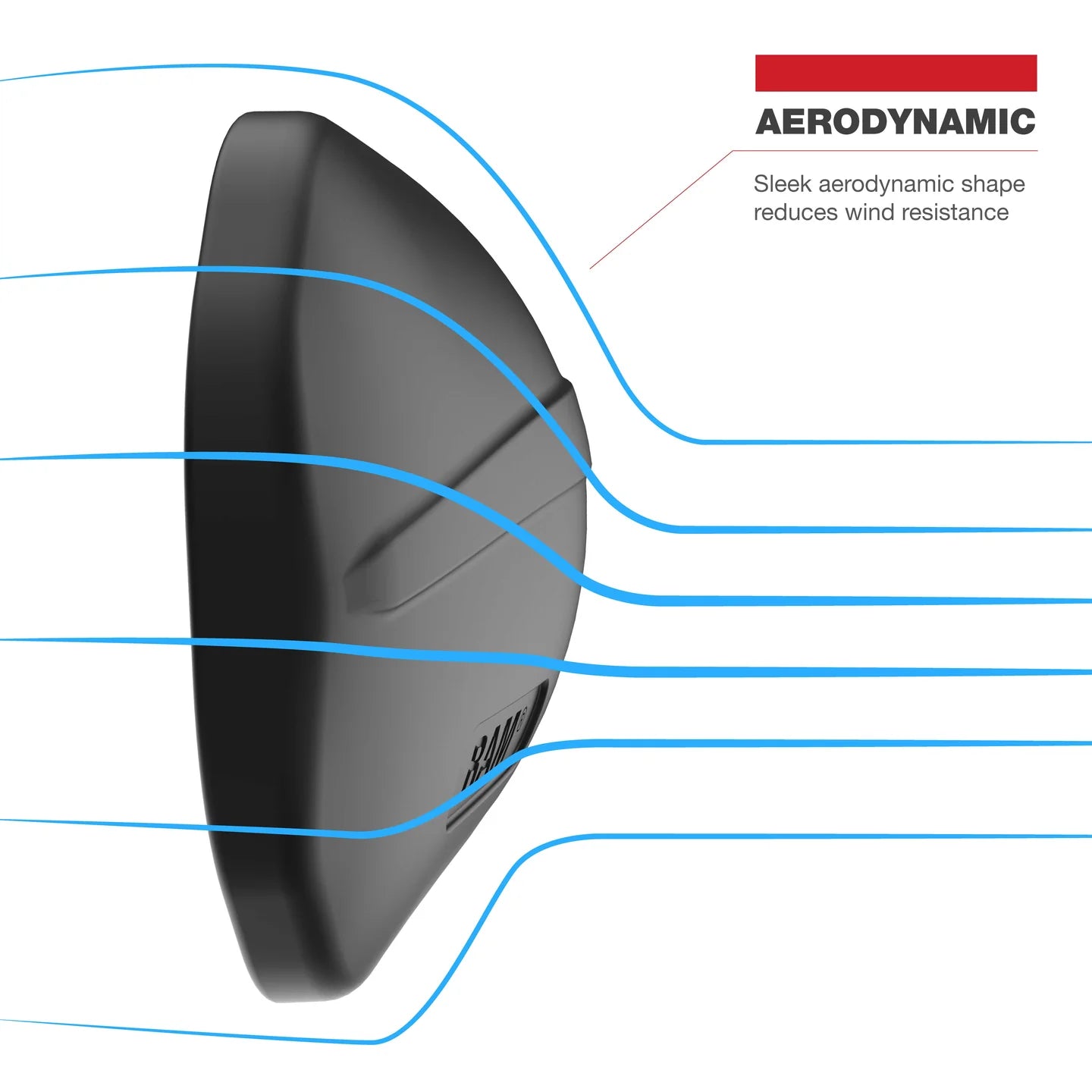 RAM® Tough-Mirror™ Left Mirror with Ball - Shop name