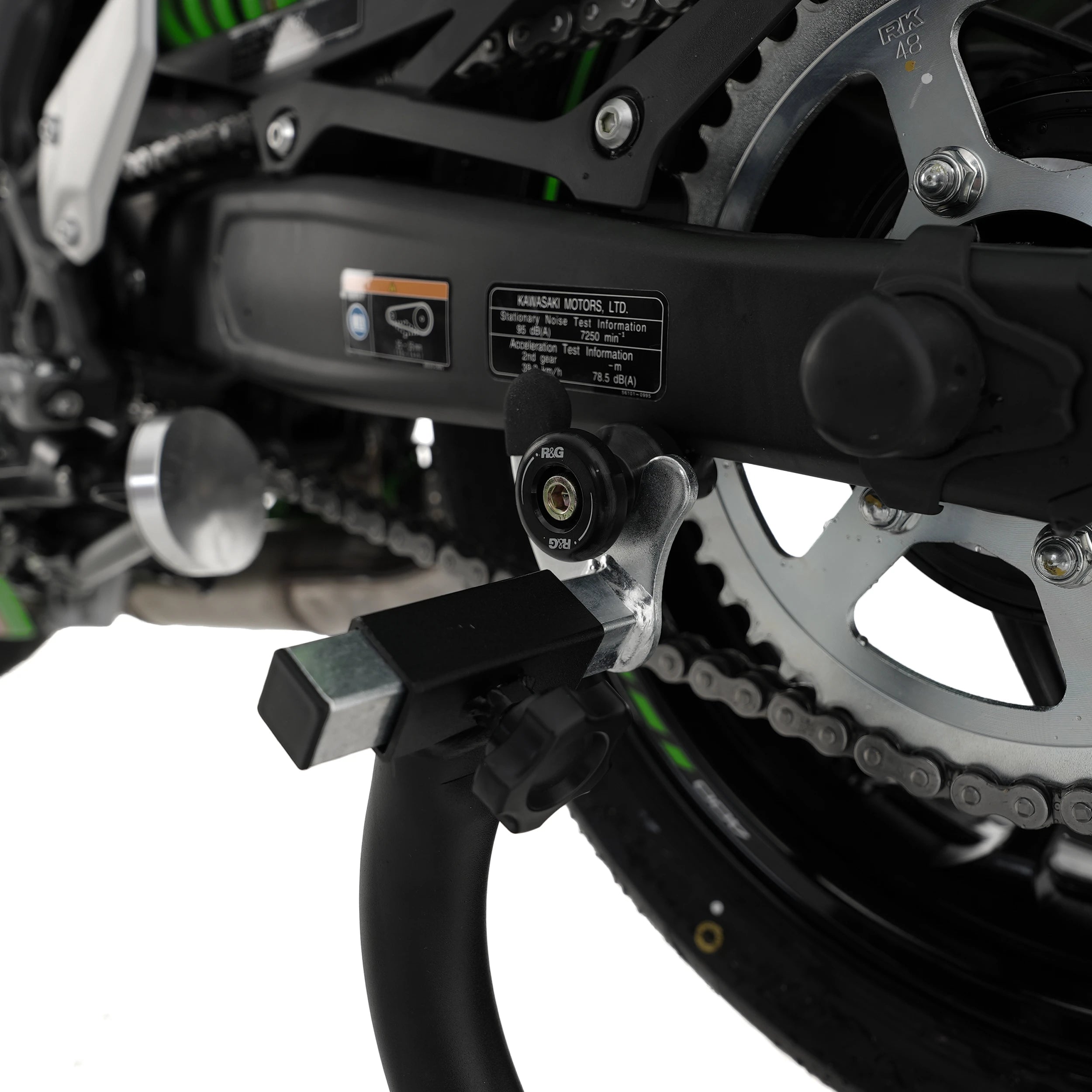 R&G Workshop Paddock Stand - Rear -  Shop name