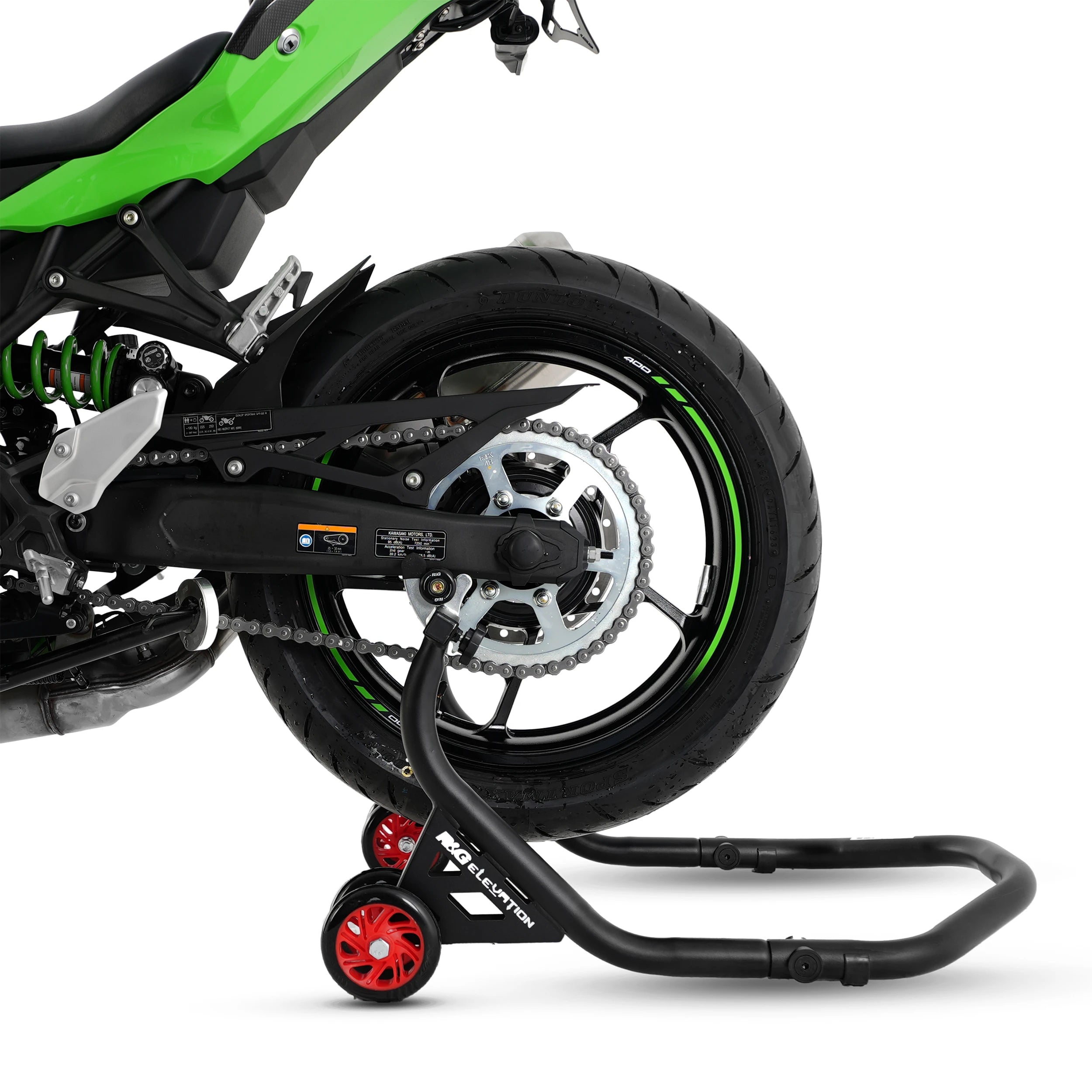 R&G Workshop Paddock Stand - Rear -  Shop name