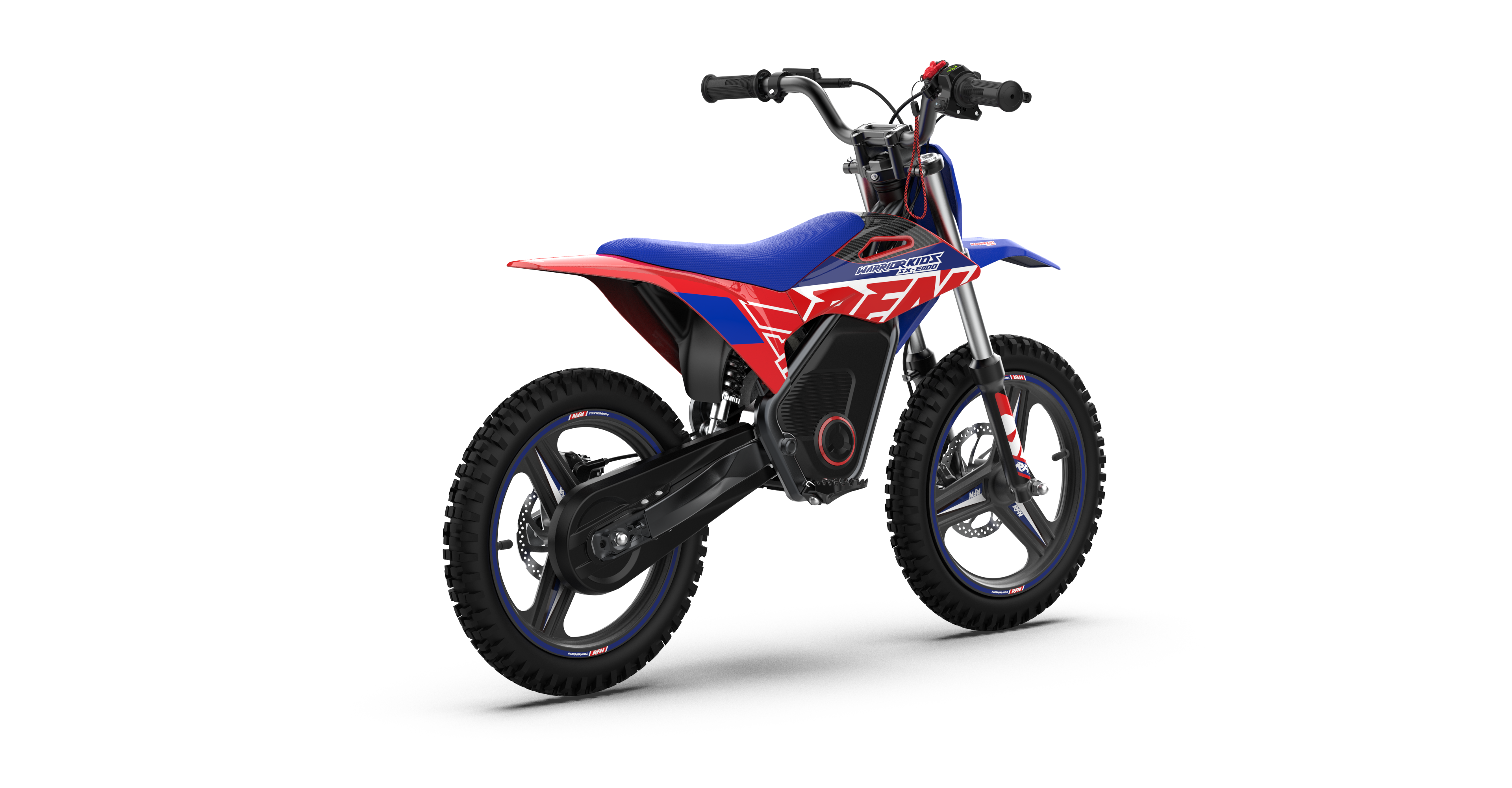 RFN Warrior SX-E800 R 16-inch Kids Electric MX Bike | Blue/Red