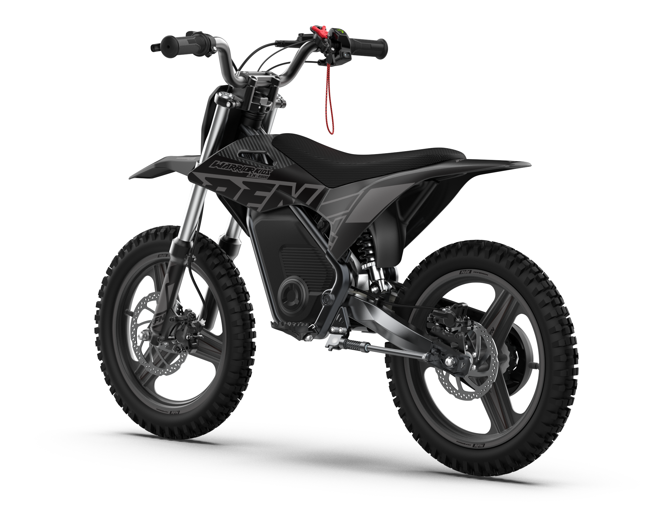 RFN Warrior SX-E800 R 16-inch Kids Electric MX Bike | Black/Grey