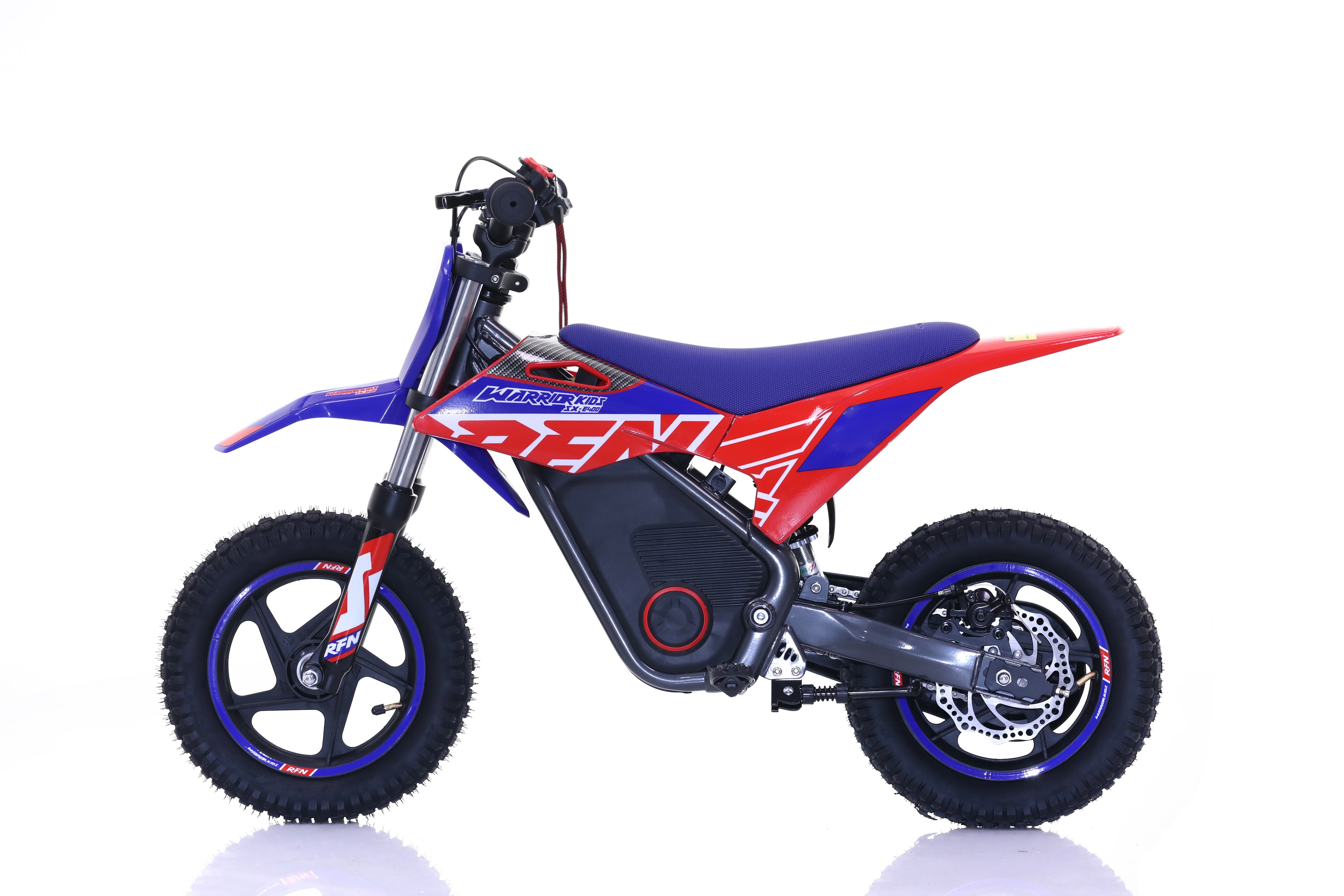 RFN Warrior SX-E400 12-inch Kids Electric MX Bike | Blue/Red