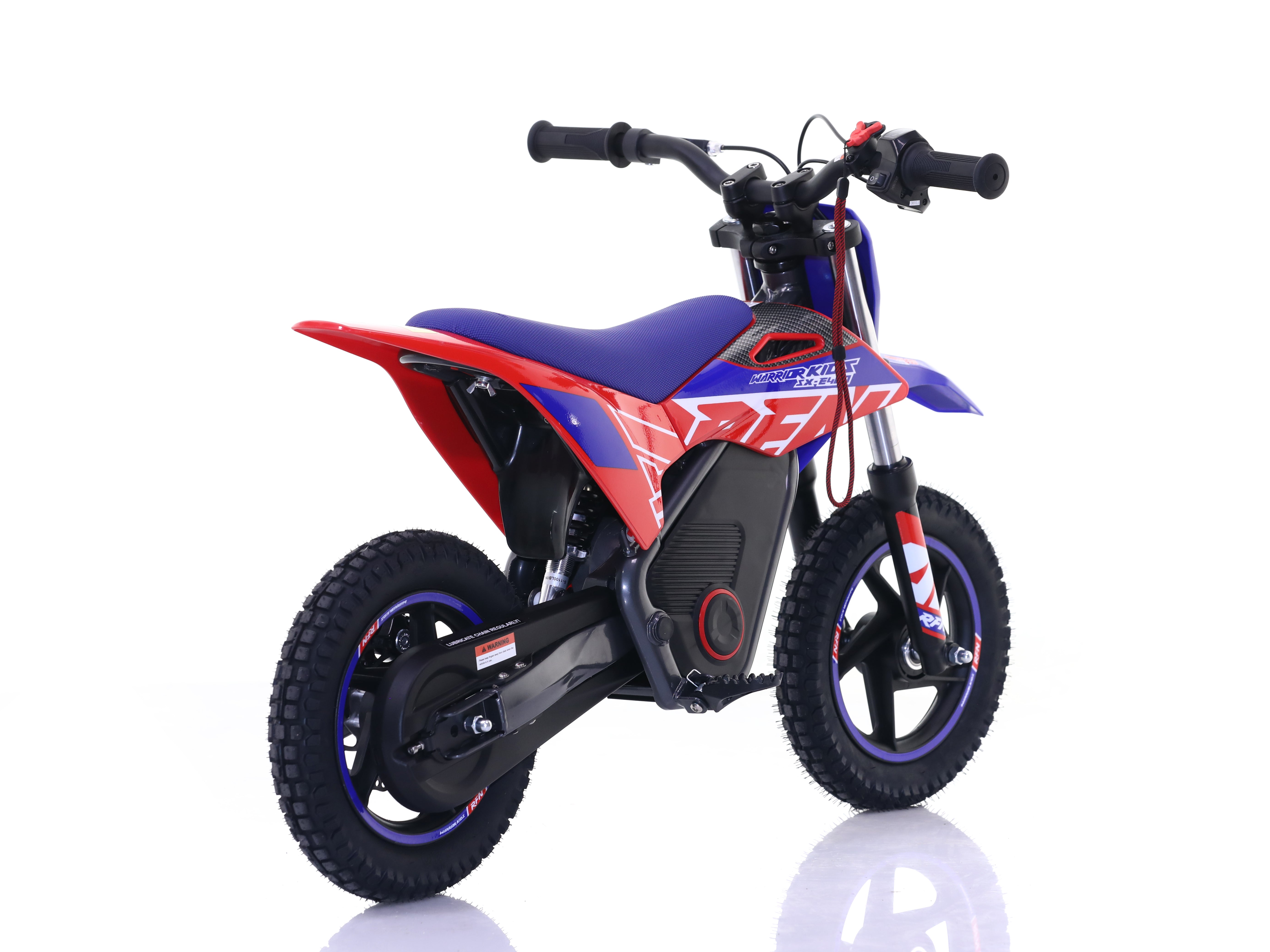 RFN Warrior SX-E400 12-inch Kids Electric MX Bike | Blue/Red