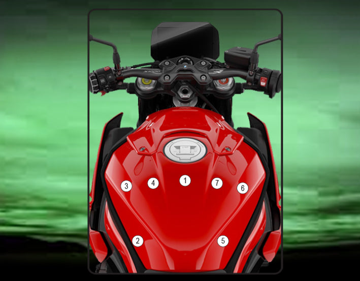 Eazi-Grip Tank Paint Protection Kit | Clear - Gloss | BMW S 1000 R 2021-2024