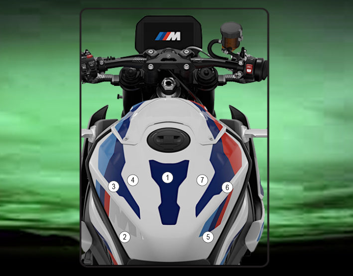 Eazi-Grip Tank Paint Protection Kit | Clear - Matte | BMW M 1000 R 2023-2024
