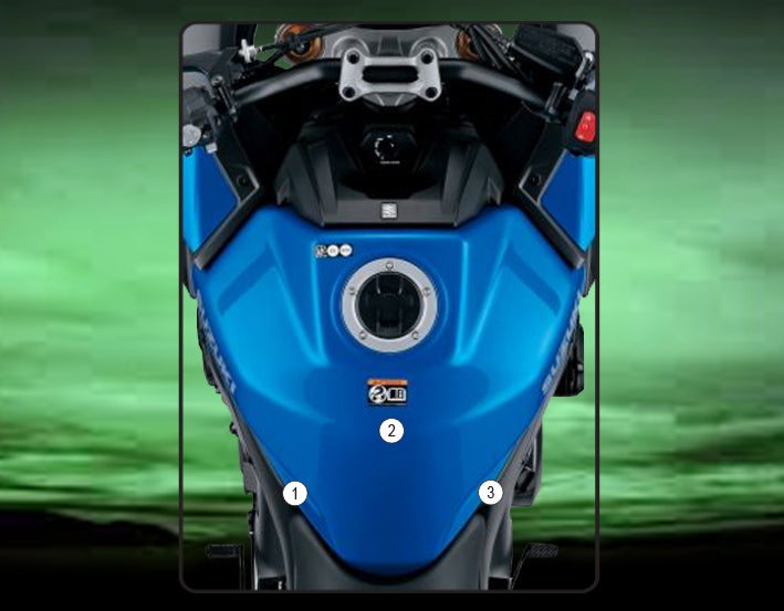 Eazi-Grip Tank Paint Protection Kit | Clear - Gloss | Suzuki GSX-S1000 GT 2022>Current