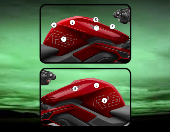 Eazi-Grip Tank Paint Protection Kit | Clear - Gloss | Triumph Street Triple 765 2023>Current