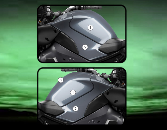 Eazi-Grip Tank Paint Protection Kit | Clear - Gloss | Yamaha MT-10/MT-10 SP 2022>Current