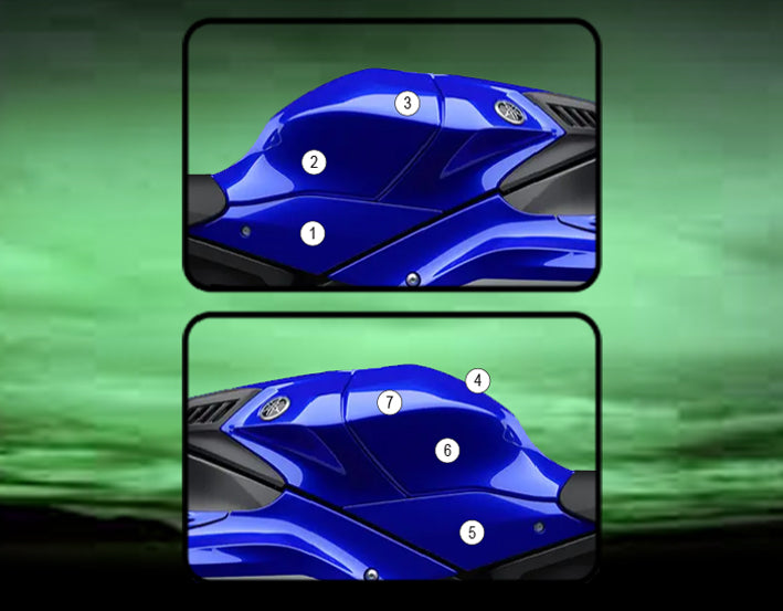 Eazi-Grip Tank Paint Protection Kit | Clear - Gloss | Yamaha YZF-R1 2020-2024
