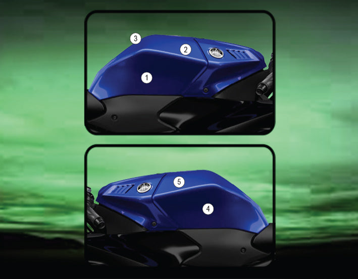 Eazi-Grip Tank Paint Protection Kit | Clear - Matte | Yamaha R9 2025>Current