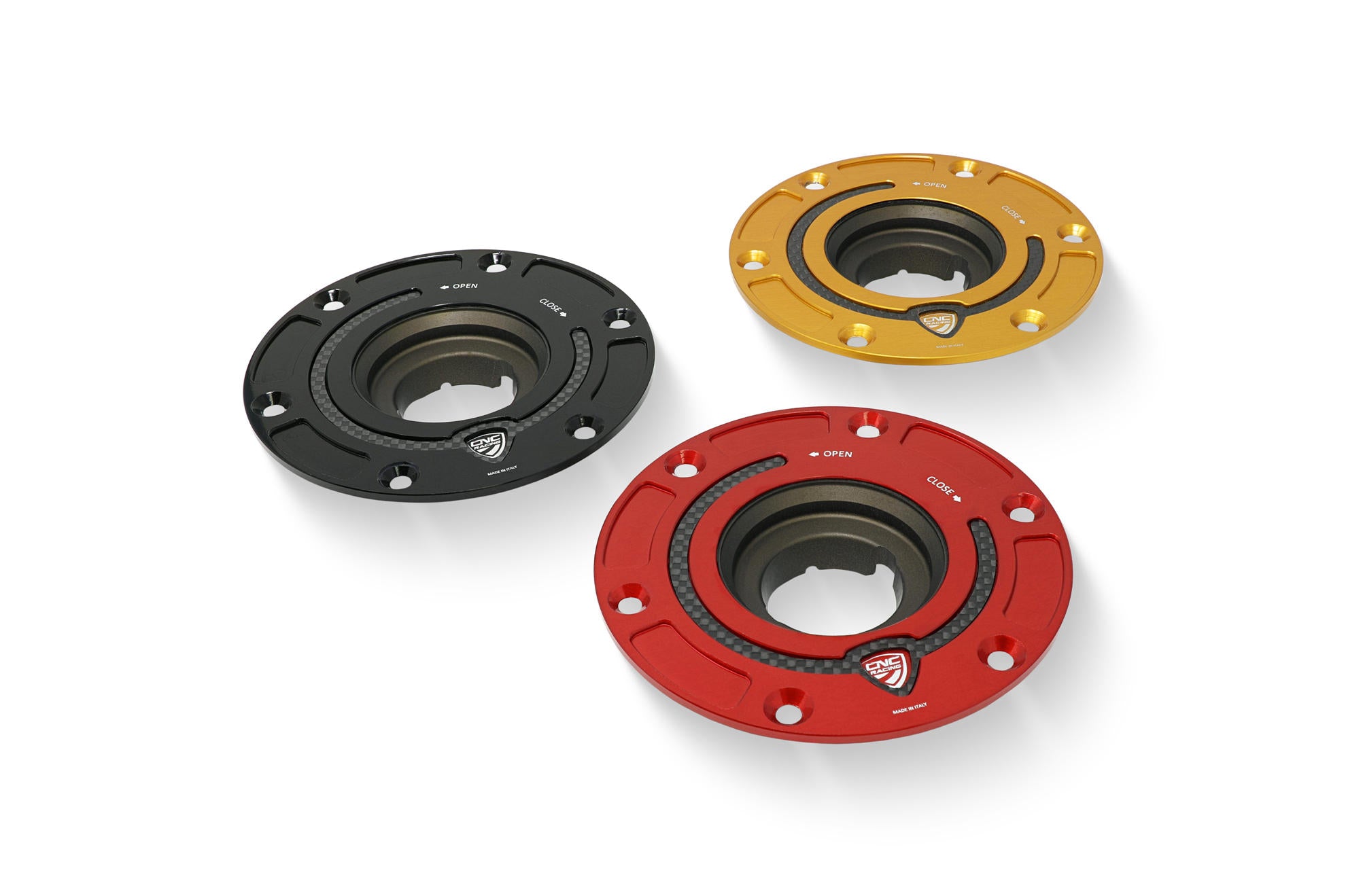 CNC Racing Fuel Tank Cap Flange - Carbon - Pyramid Motorcycle Accessories
