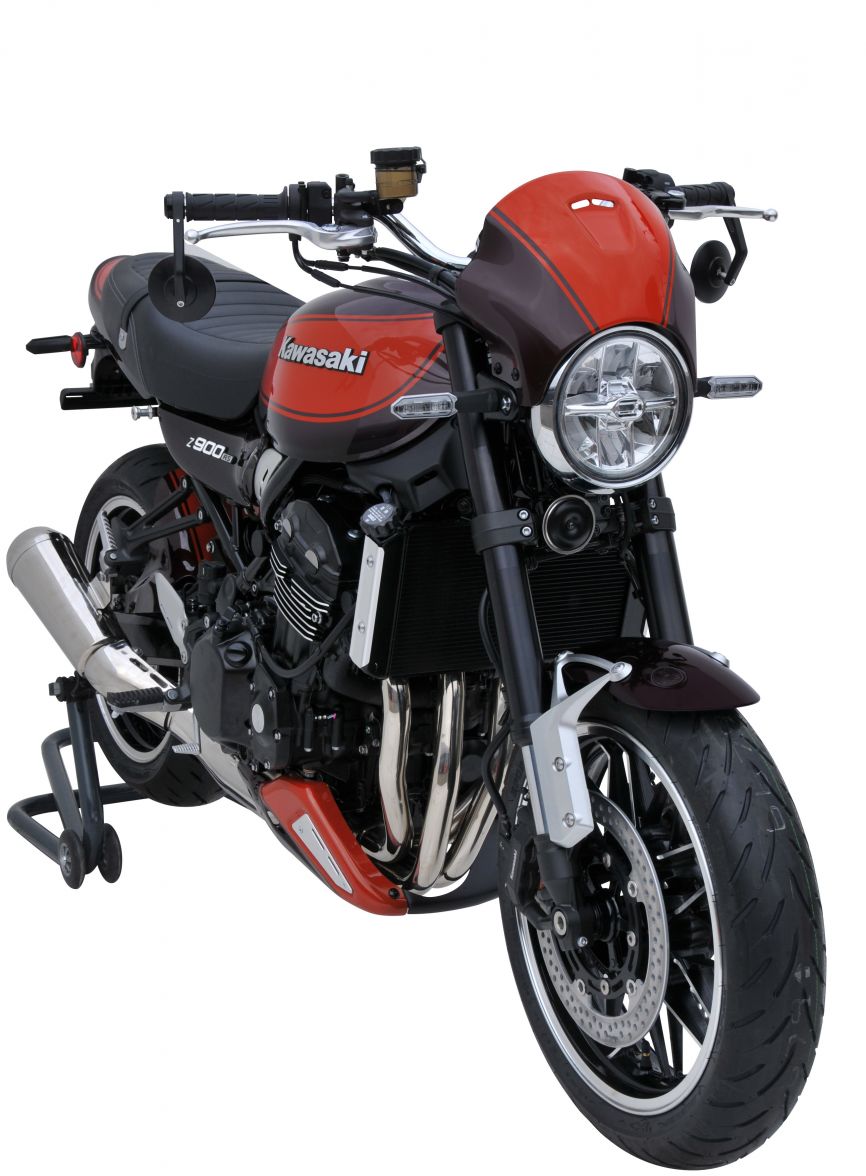 Ermax Nose Fairing | Met Brown/Met Orange (Candy Tone Brown/Candy Tone Orange) | Kawasaki Z 900 RS 2017>2020 - Pyramid Motorcycle Accessories