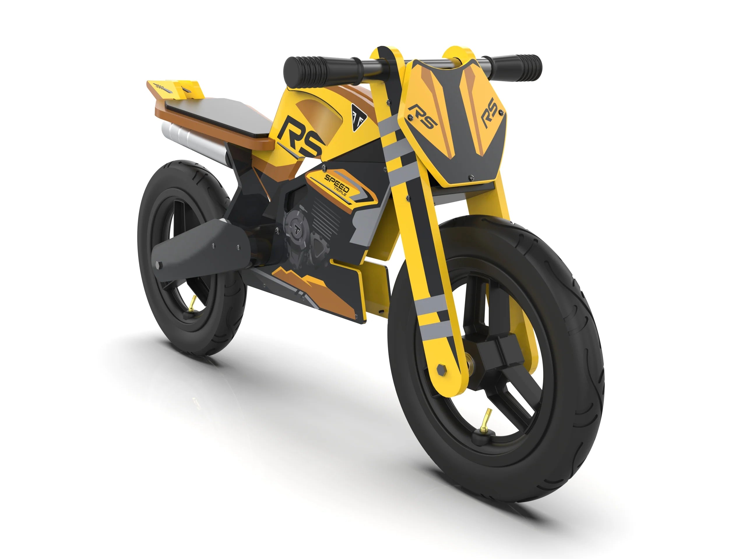 Kiddimoto Triumph Speed Triple 1200 RS Balance Bike - Pyramid Motorcycle Accessories