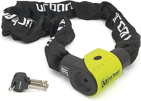 Urban Security 10K170 170cm Motorcycle Chain + Integrated Lock - Security Level 15 - Shop name