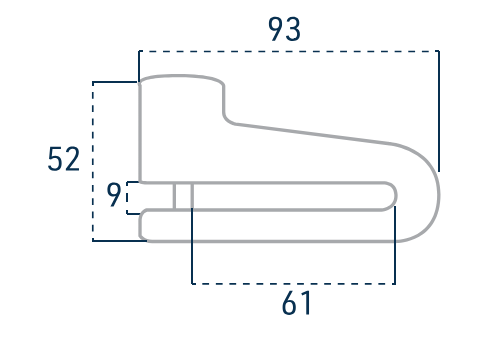 Urban Security 922A Motorcycle Disc Lock - Security Level 5 - Shop name