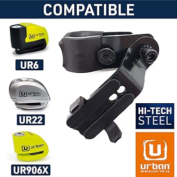 Urban Security Mounting Bracket For UR22/UR6 Disc Locks - Bolt Hole Mount - Shop name