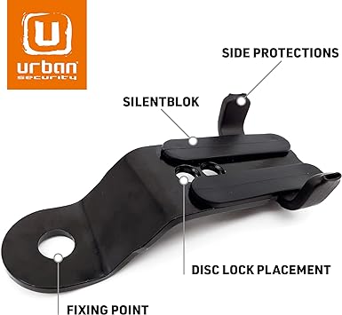 Urban Security Mounting Bracket For UR22/UR6 Disc Locks - Square Tube Mount - Shop name