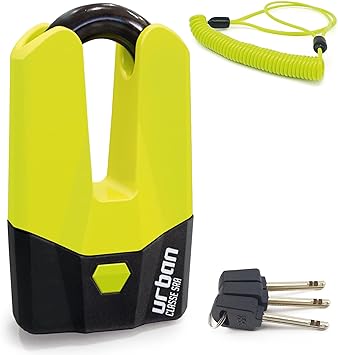 Urban Security U9DY Motorcycle Disc Lock + Reminder Cable - Security Level 17 - Shop name