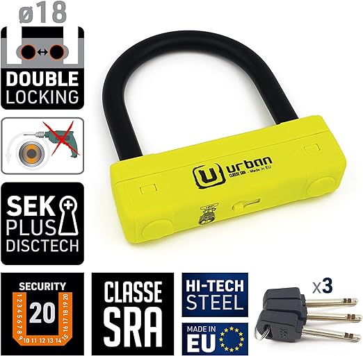 Urban Security UR120125 Motorcycle U Lock - Security Level 20 - Shop name